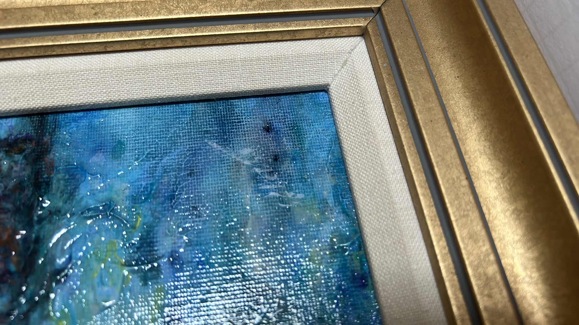 View 9 of RENOIR (VENICE THE DOGE'S PALACE) TEXTURED PAINT ON CANVAS FRAMED ARTWORK 24” x 20.5”