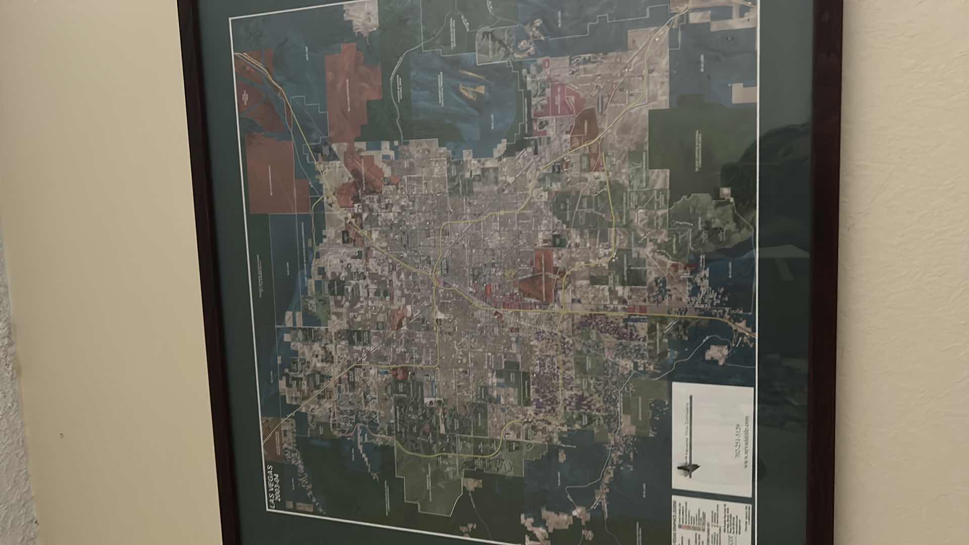 Photo 1 of FRAMED ZONING MAP LAS VEGAS 2003-4” 29” x 23”
