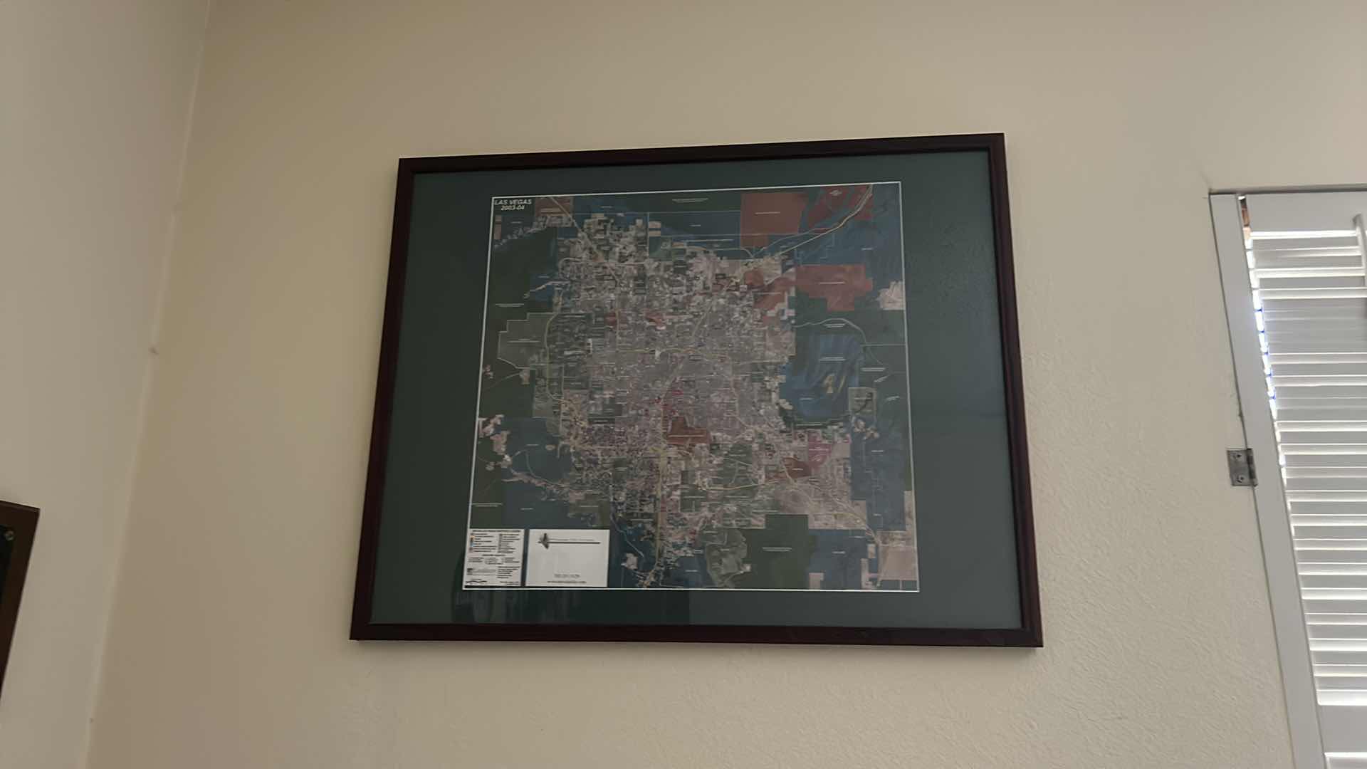 Photo 1 of FRAMED ZONING MAP LAS VEGAS 2003-4” 29” x 23”
