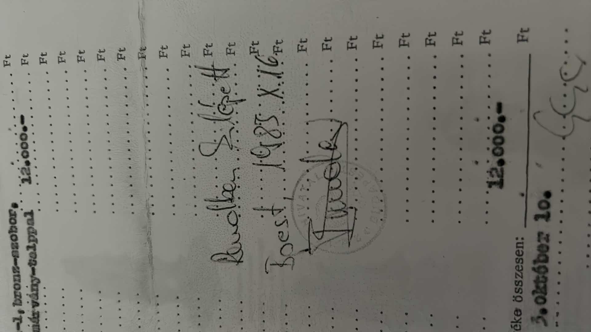 Photo 1 of RARE ANTIQUE BRONZE SCULPTURE BY ARTIST LASZLO JANOS BESZEDES 1872-1922 (COMES WITH ALL PAPERWORK) H17”