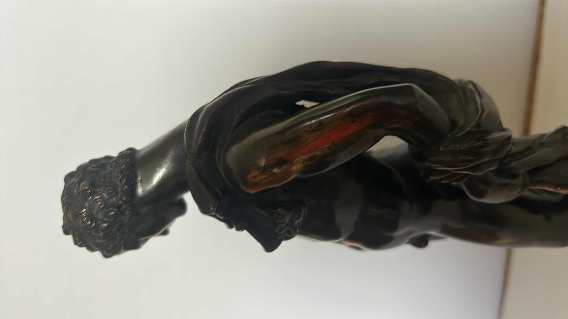 Photo 1 of ANTIQUE BRONZE "APOLLO" SIGNED AND NUMBERED SCULPTURE H14.5” WITH PAPERWORK 