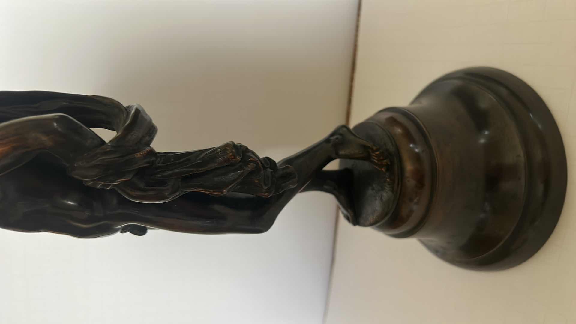 Photo 1 of ANTIQUE BRONZE "APOLLO" SIGNED AND NUMBERED SCULPTURE H14.5” WITH PAPERWORK 