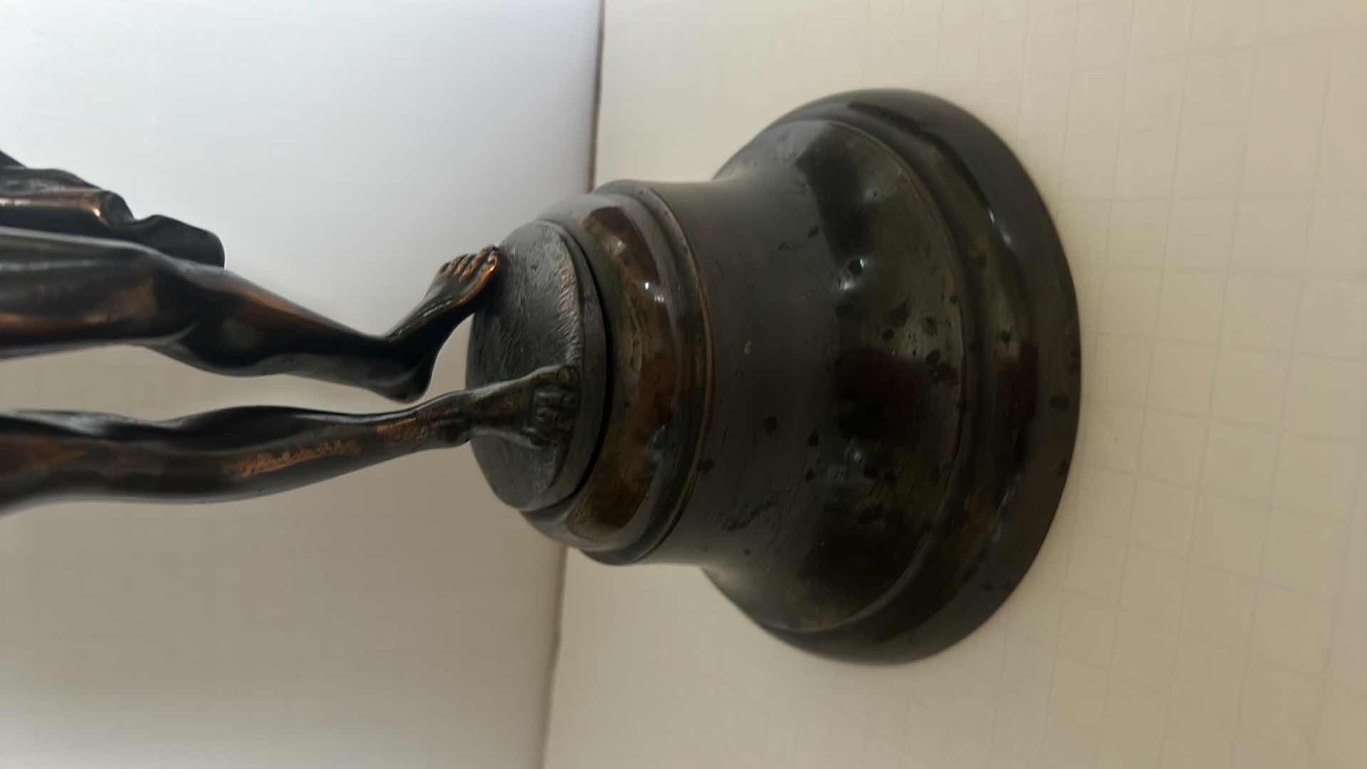 Photo 1 of ANTIQUE BRONZE "APOLLO" SIGNED AND NUMBERED SCULPTURE H14.5” WITH PAPERWORK 