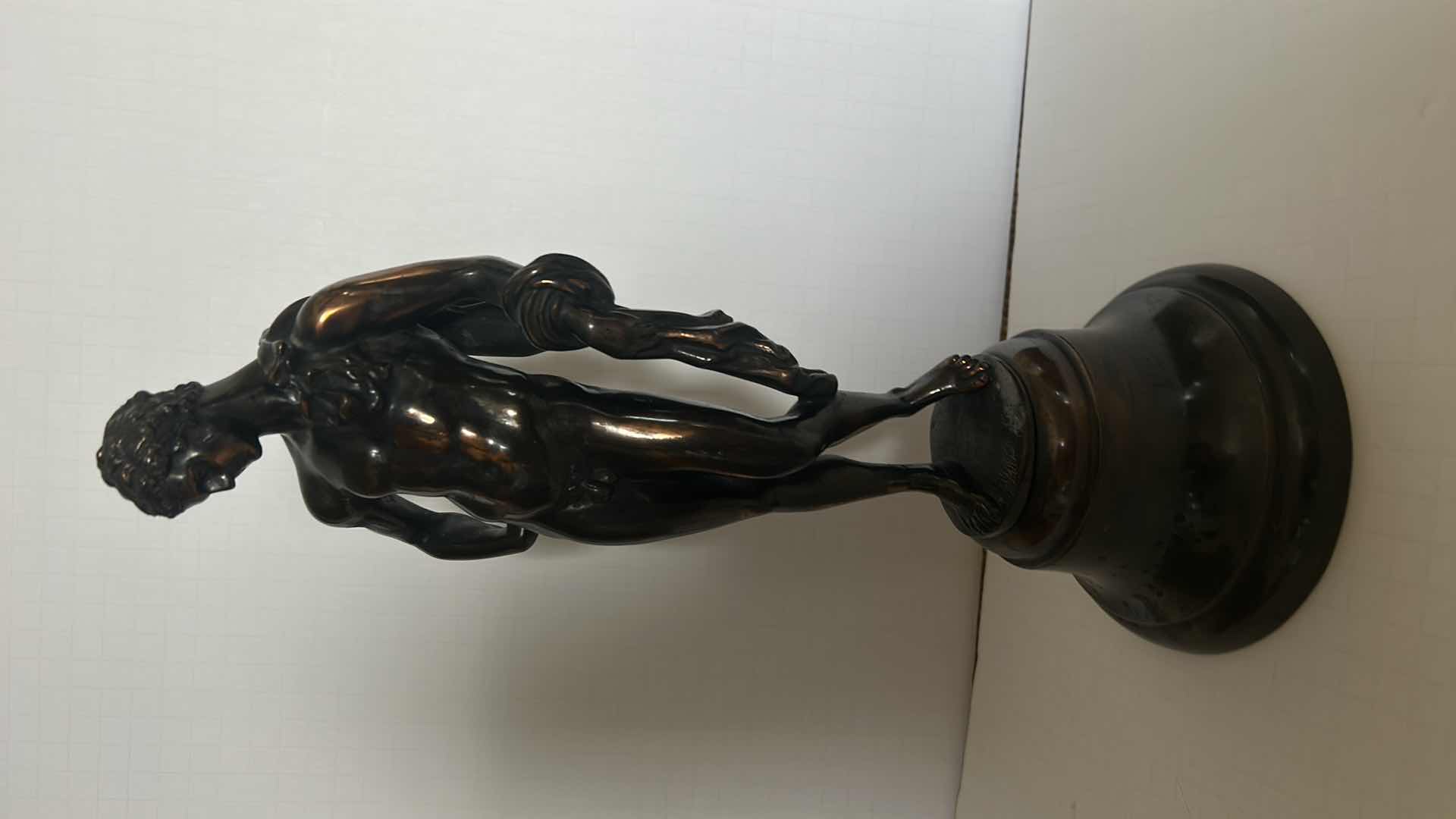 Photo 1 of ANTIQUE BRONZE "APOLLO" SIGNED AND NUMBERED SCULPTURE H14.5” WITH PAPERWORK 