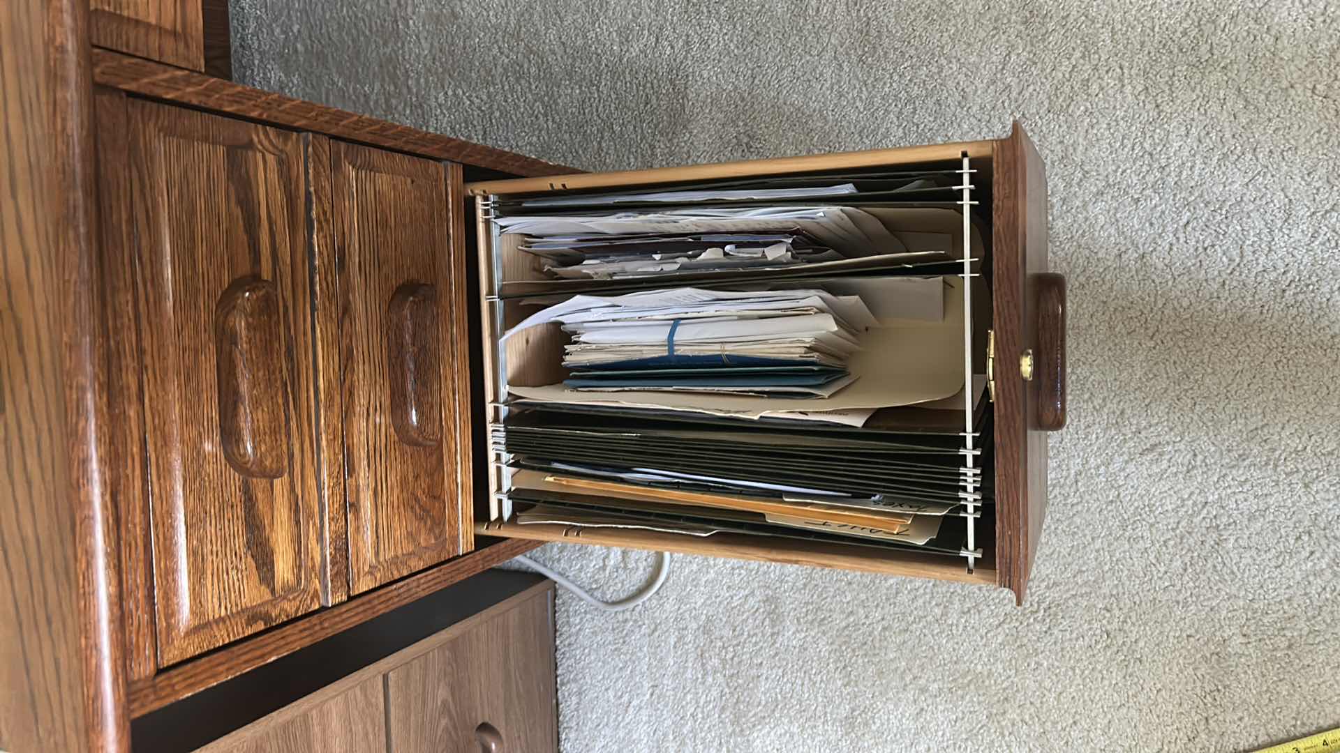 View 8 of WOOD EXECUTIVE DESK (CONTENTS NOT INCLUDED) 54” x 29” x H29.5”