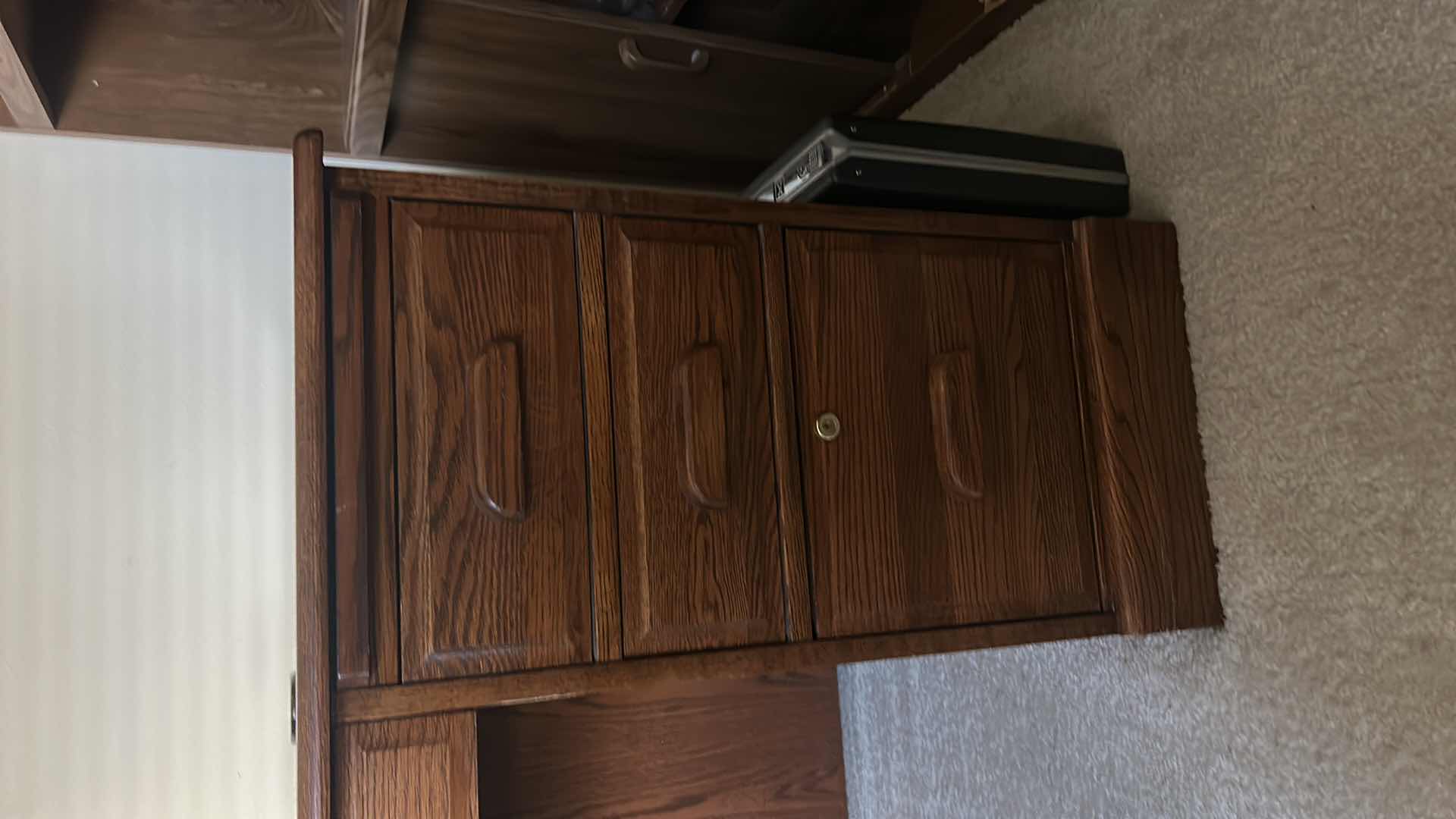 View 4 of WOOD EXECUTIVE DESK (CONTENTS NOT INCLUDED) 54” x 29” x H29.5”