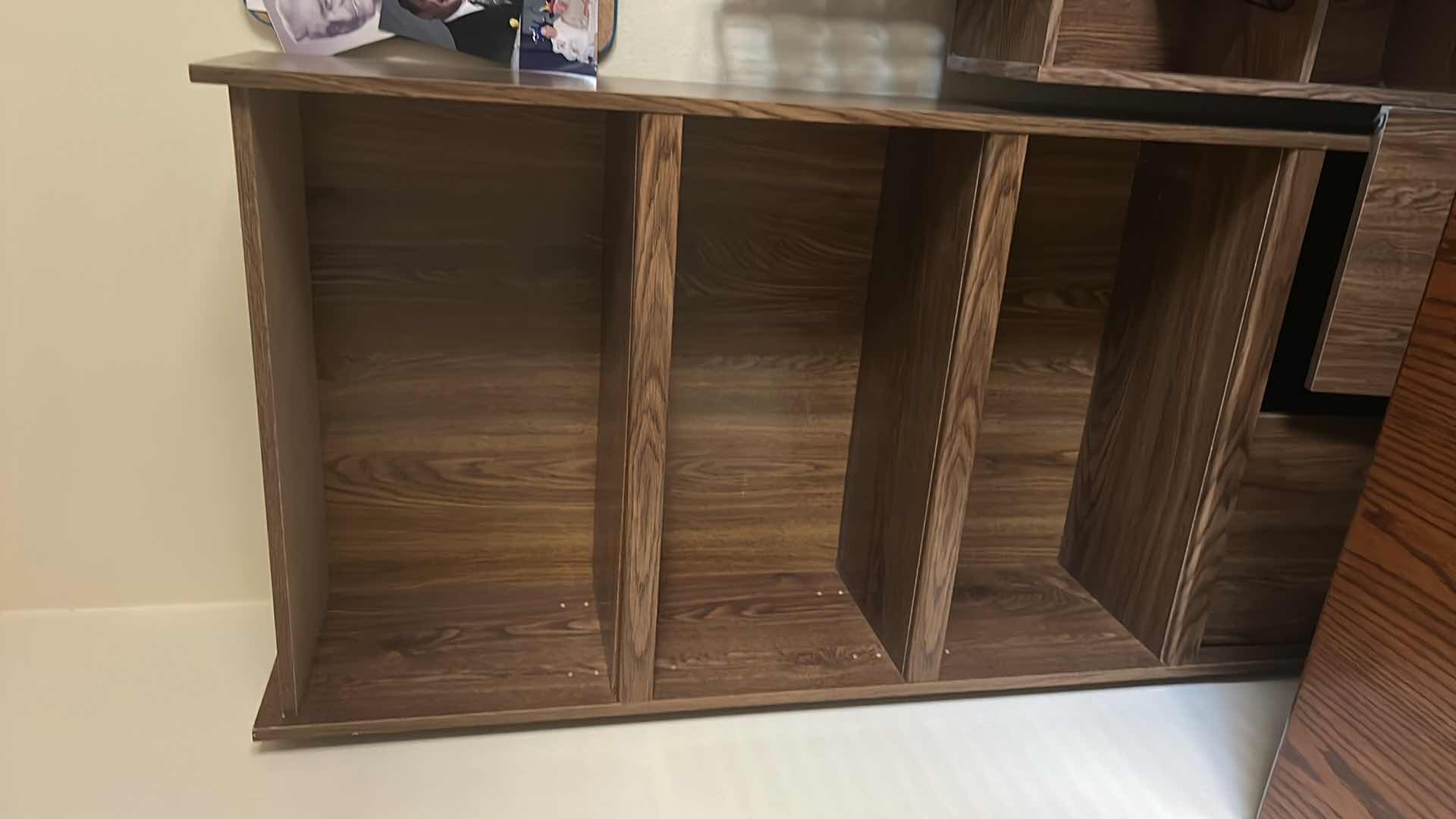 Photo 1 of WOOD BOOKSHELF (ADJUSTABLE SHELVES) WITH TWO DOORS 28” x 11.5” x H71”