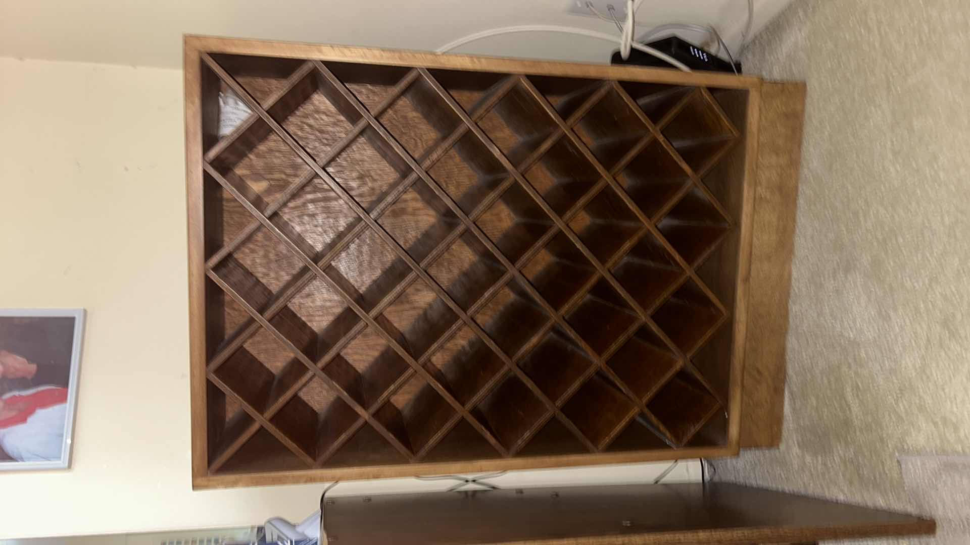 Photo 1 of WOOD WINE CABINET 23” x 10” x H36”