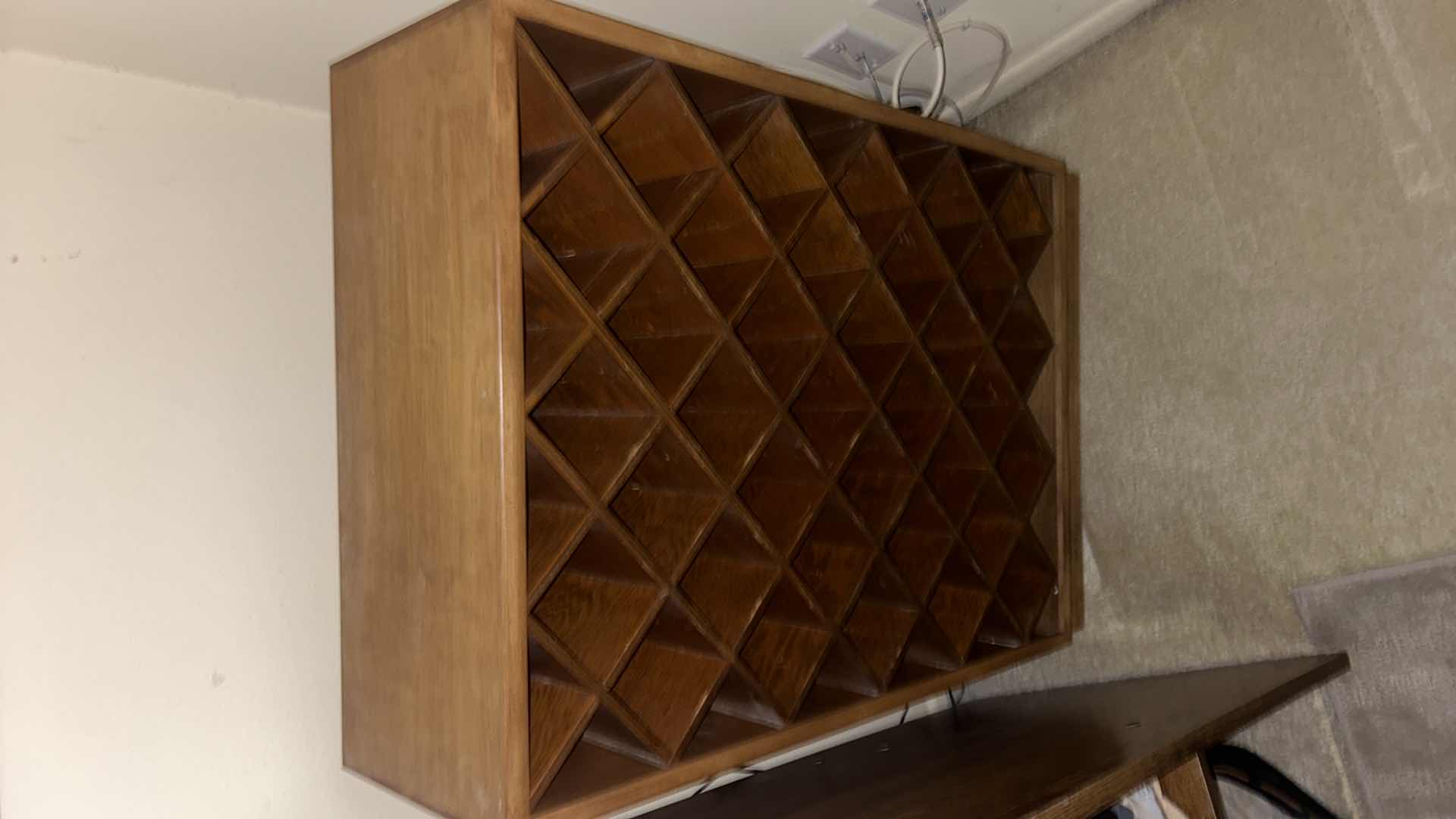 Photo 1 of WOOD WINE CABINET 23” x 10” x H36”