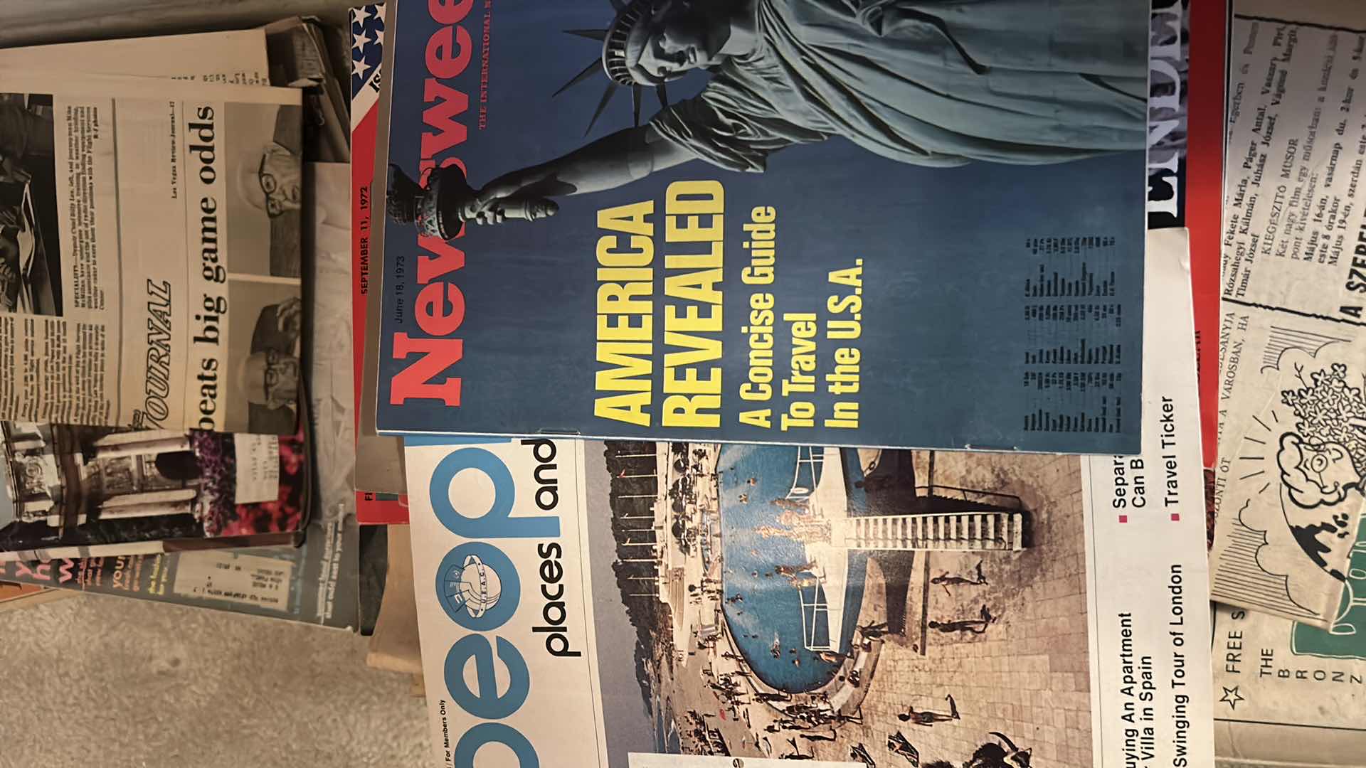 Photo 7 of STACK OF VINTAGE MAGAZINES AND NEWSPAPERS