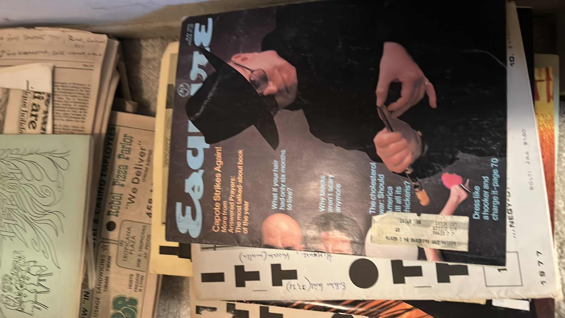 Photo 9 of STACK OF VINTAGE MAGAZINES AND NEWSPAPERS