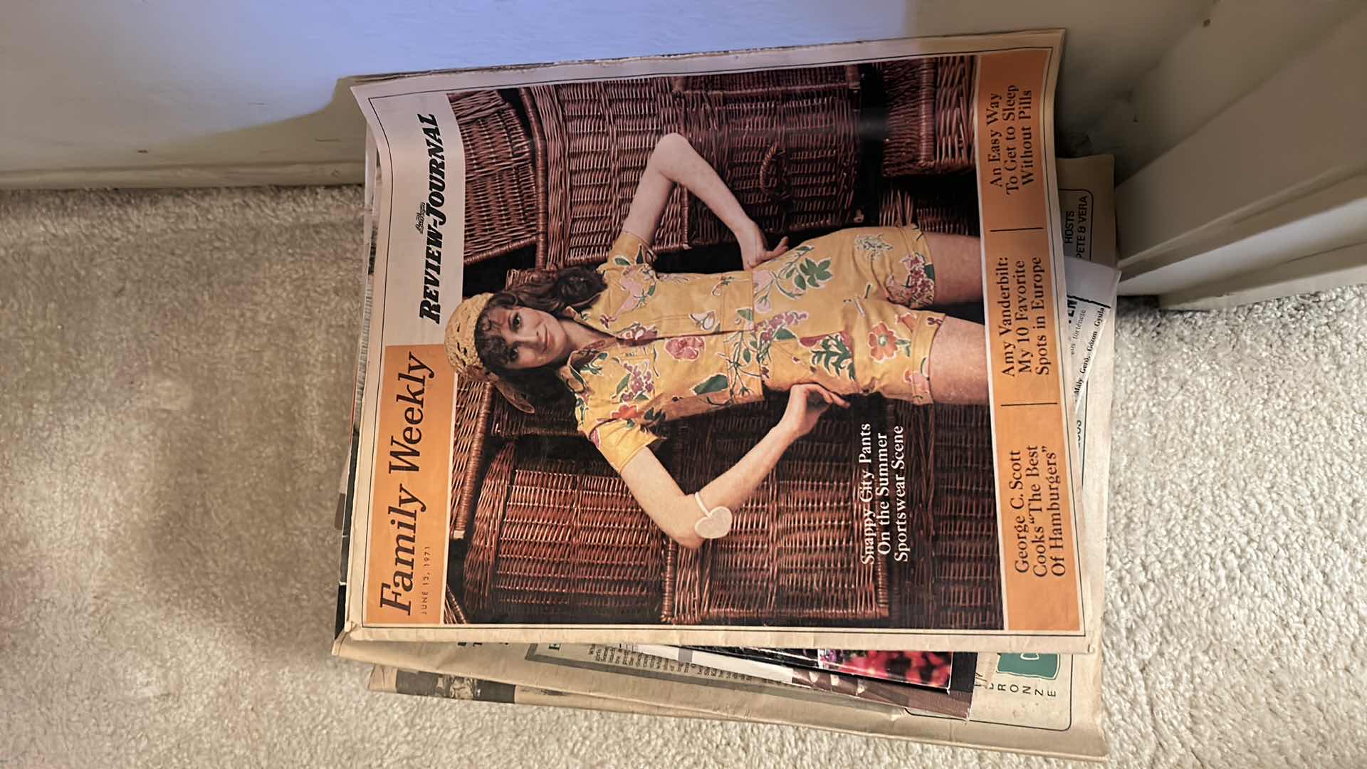 Photo 1 of STACK OF VINTAGE MAGAZINES AND NEWSPAPERS