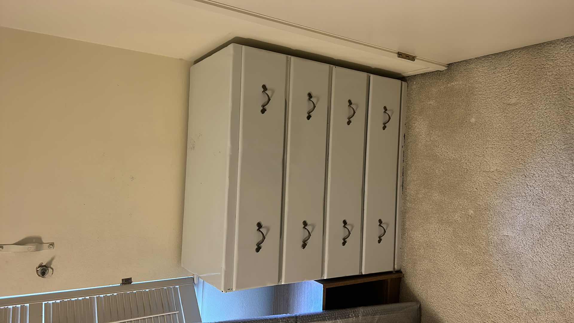 Photo 1 of VINTAGE WHITE PAINTED WOOD 4 DRAWER DRESSER 35”x 19” x H36”