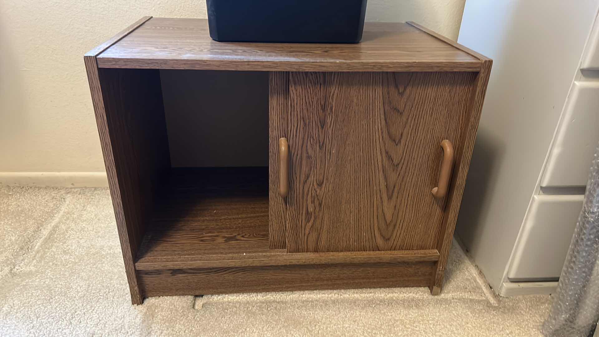 Photo 1 of SMALL WOOD CABINET AND PEN AND GEAR SHREDDER