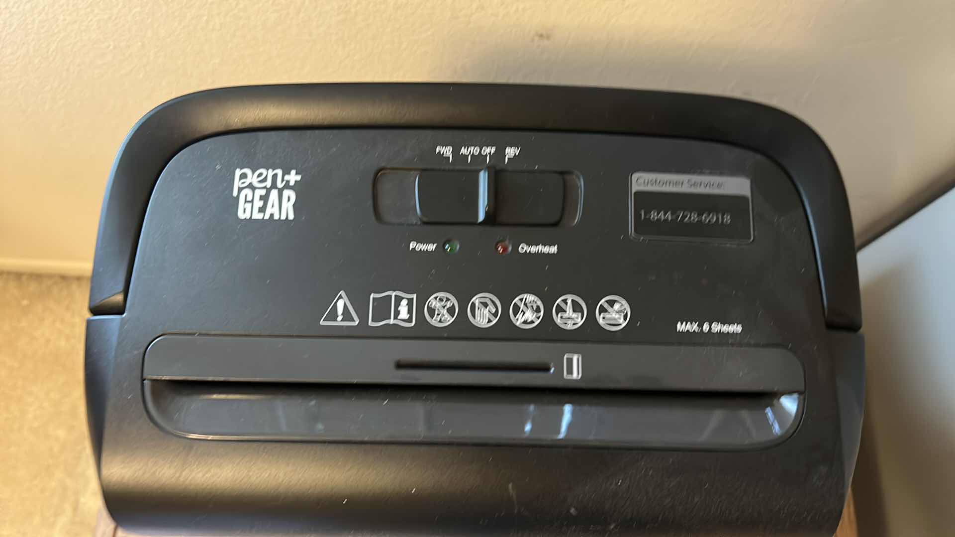 Photo 1 of SMALL WOOD CABINET AND PEN AND GEAR SHREDDER