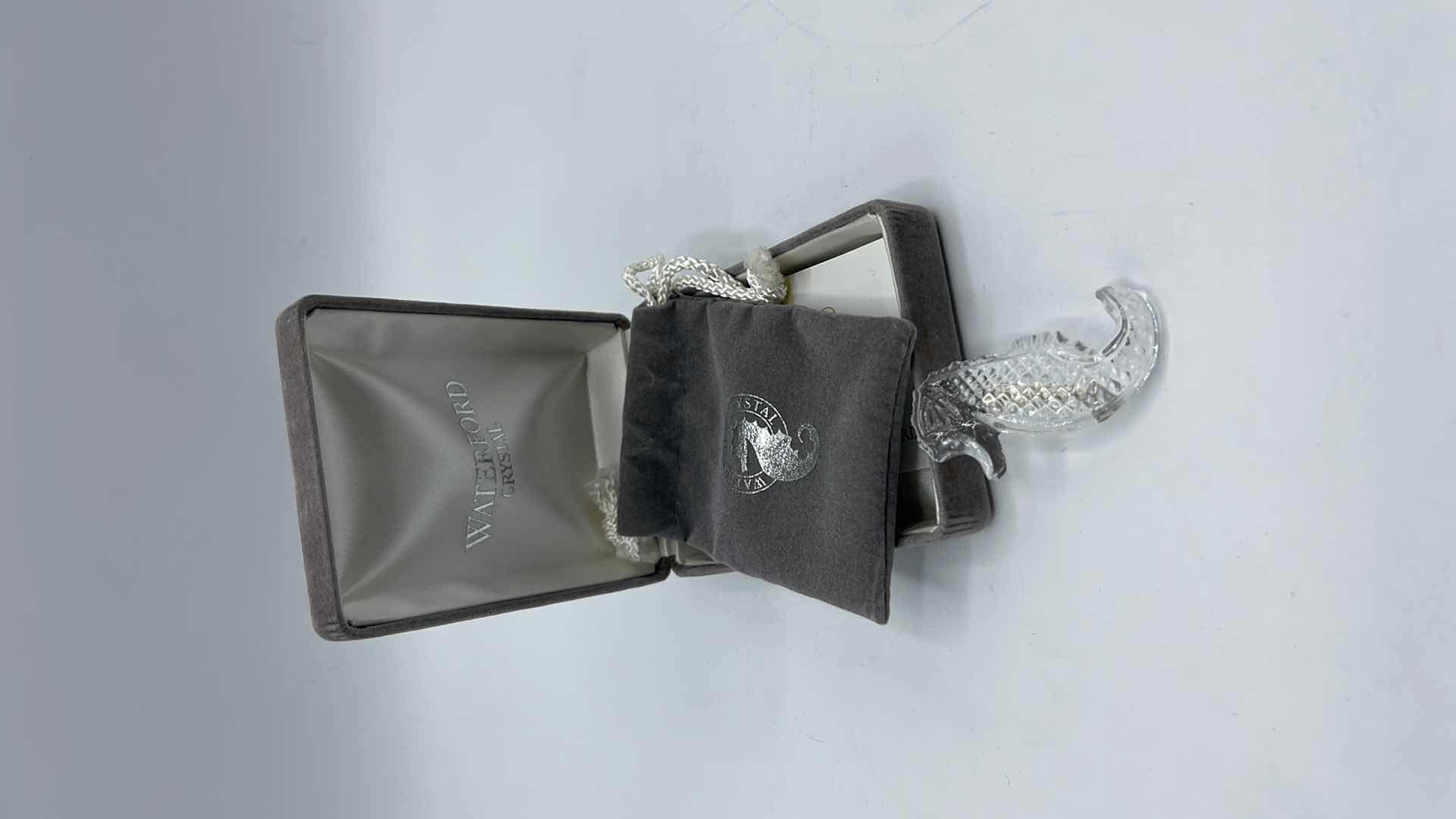 Photo 1 of WATERFORD CRYSTAL SEAHORSE BROOCH