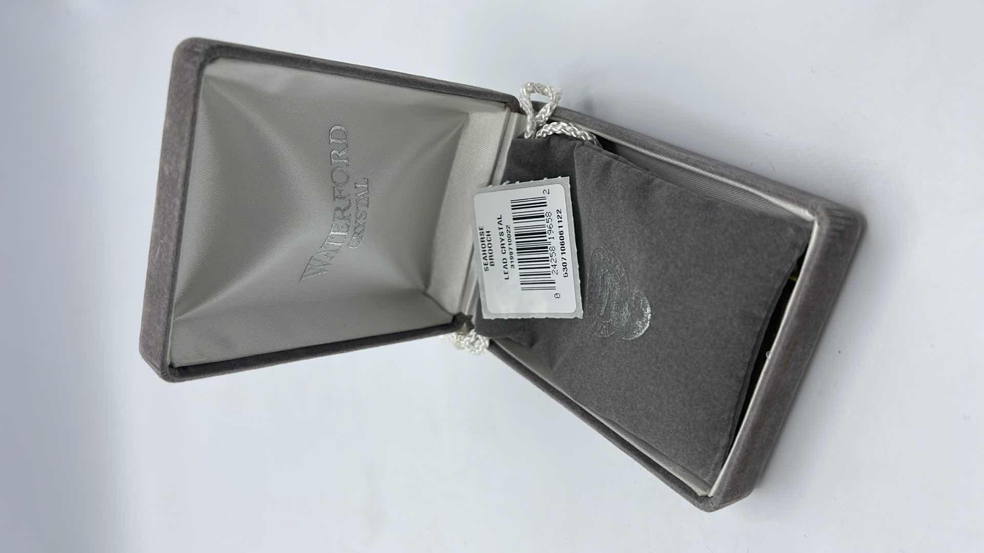 Photo 1 of WATERFORD CRYSTAL SEAHORSE BROOCH