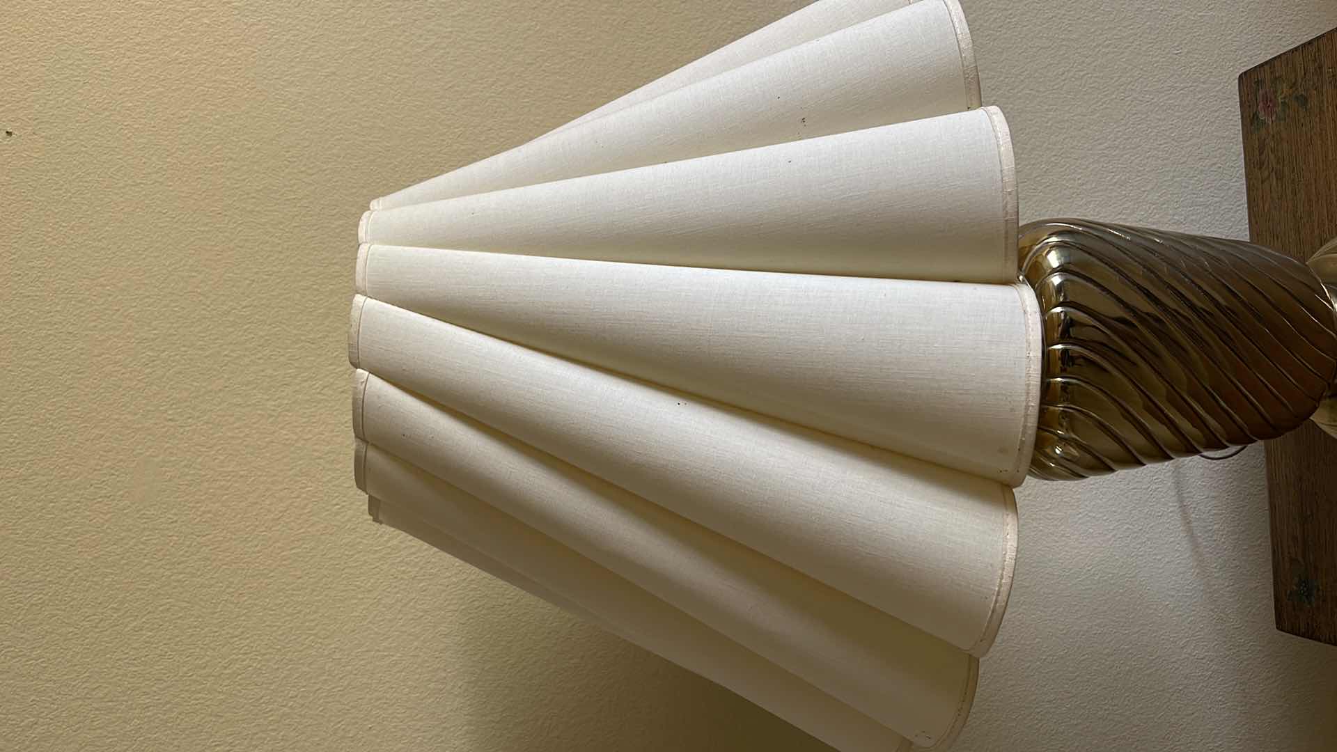 Photo 1 of GOLD TABLE LAMP W/SHADE H 30”