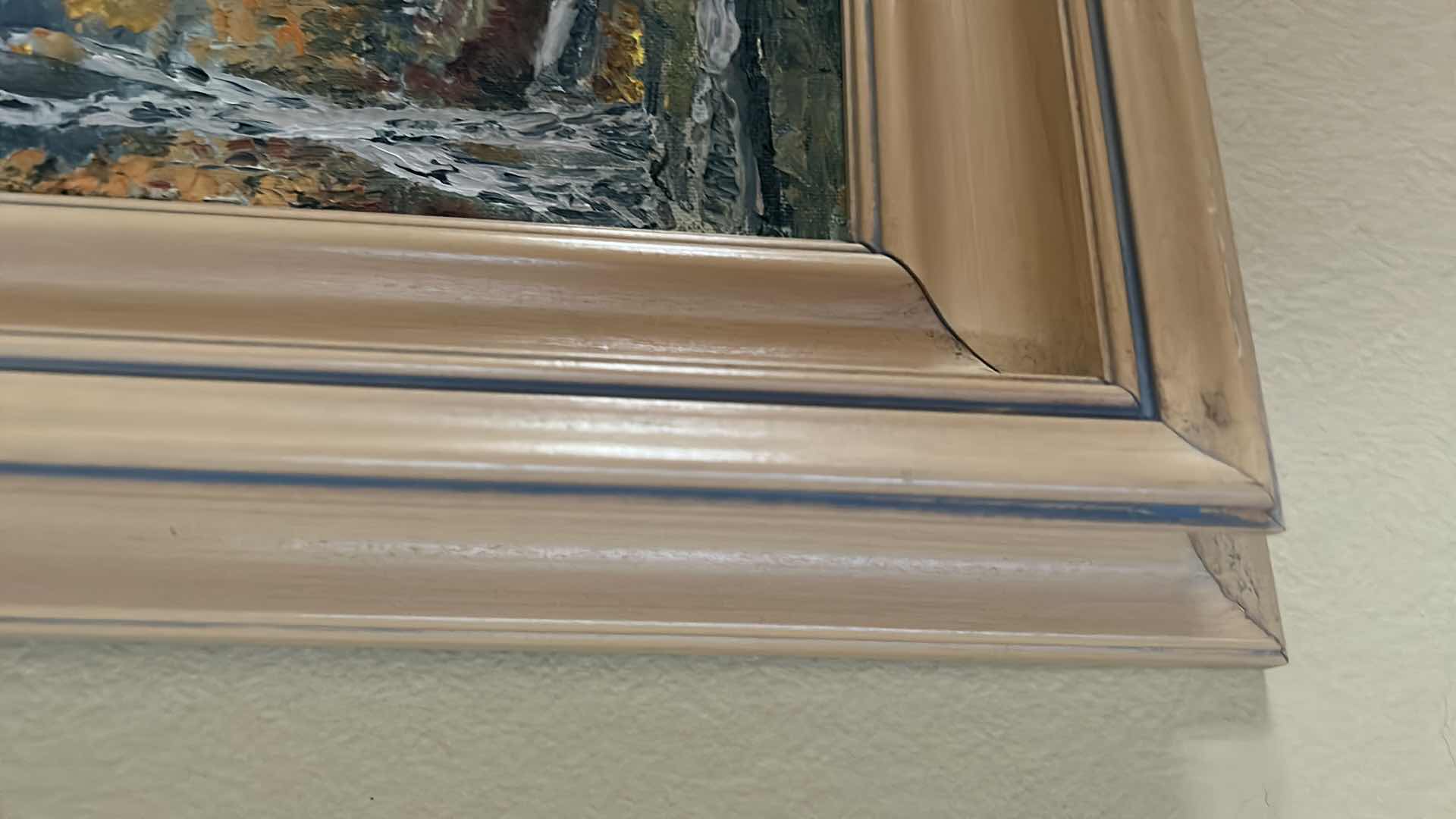 Photo 5 of ARTISIT SIGNED OIL PAINTING ON CANVAS “LANDSCAPE” FRAMED