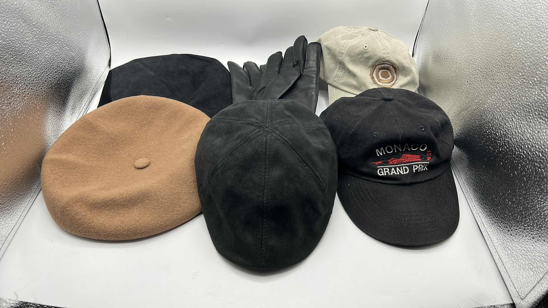 Photo 1 of MENS HAT ASSORTMENT WITH RALPH LAUREN GLOVES SIZE L