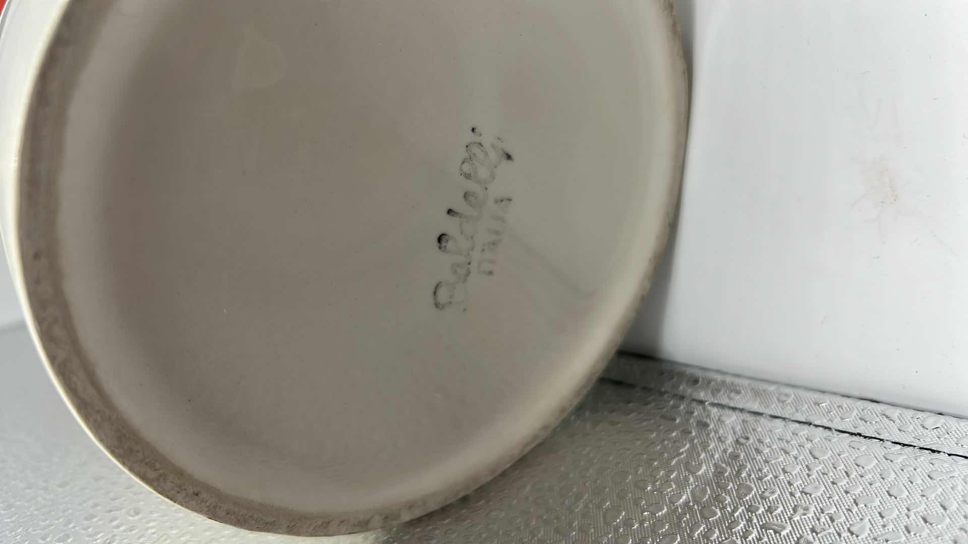 Photo 1 of 2 LARGE PLATTERS AND VINO DECANTER, 2 FROM ITALY