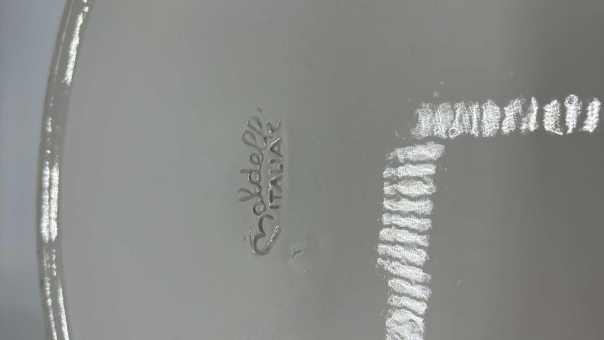 Photo 1 of 2 LARGE PLATTERS AND VINO DECANTER, 2 FROM ITALY