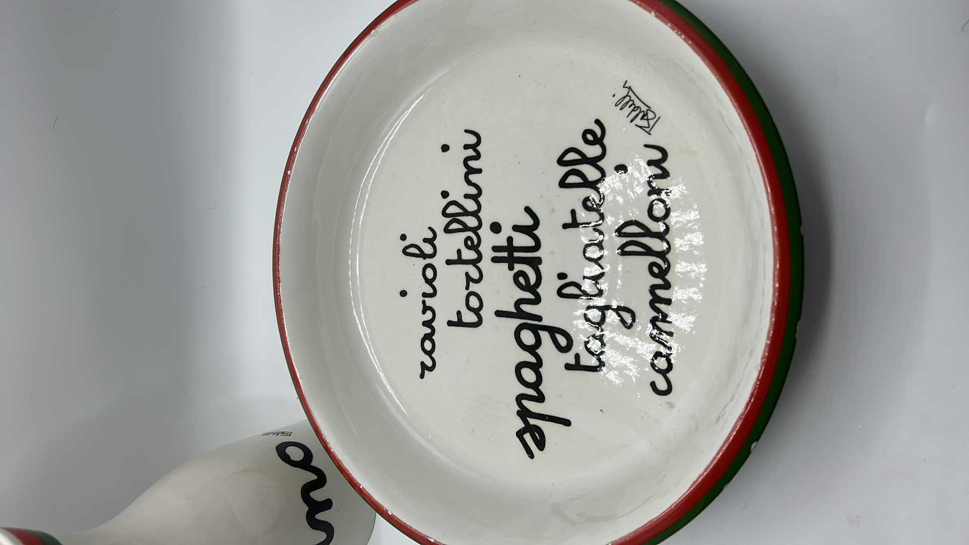 Photo 1 of 2 LARGE PLATTERS AND VINO DECANTER, 2 FROM ITALY