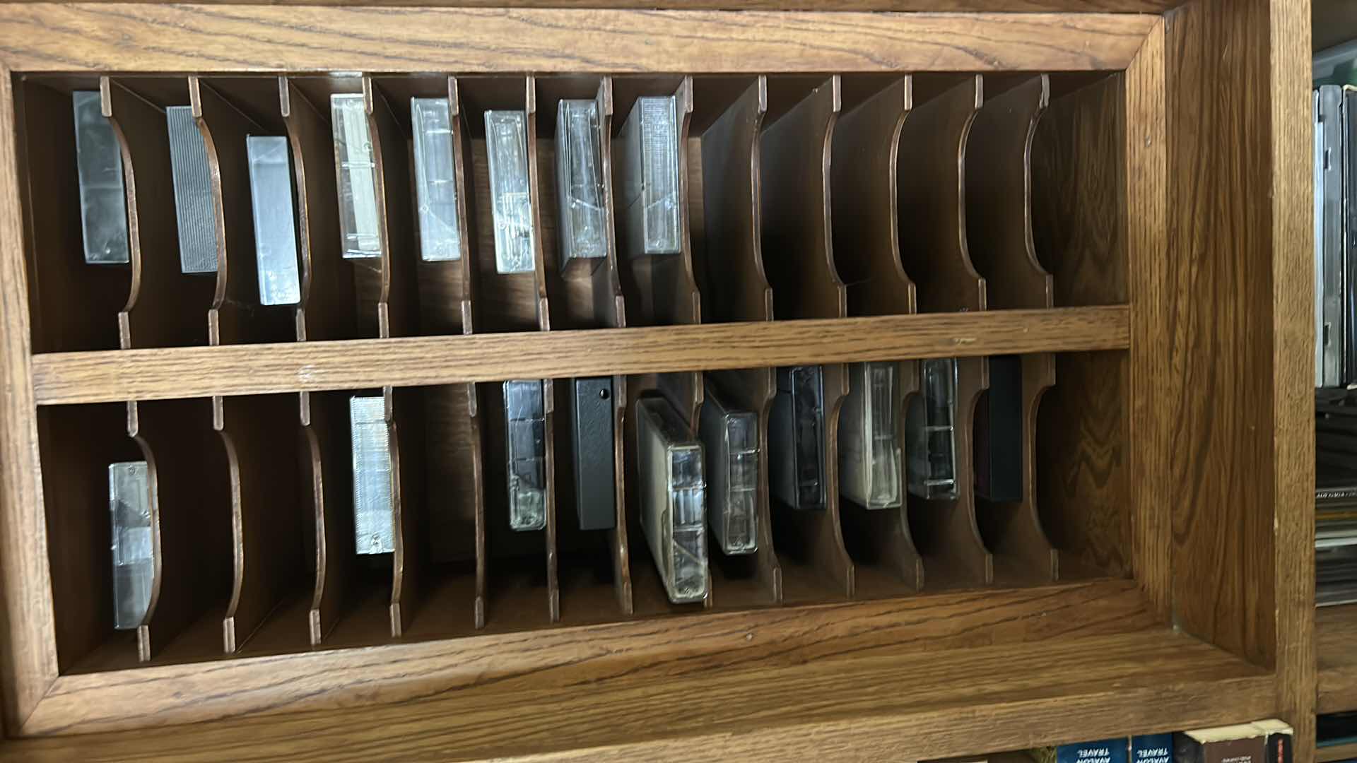 Photo 1 of TWO SHELVES OF BOOKS and TAPES