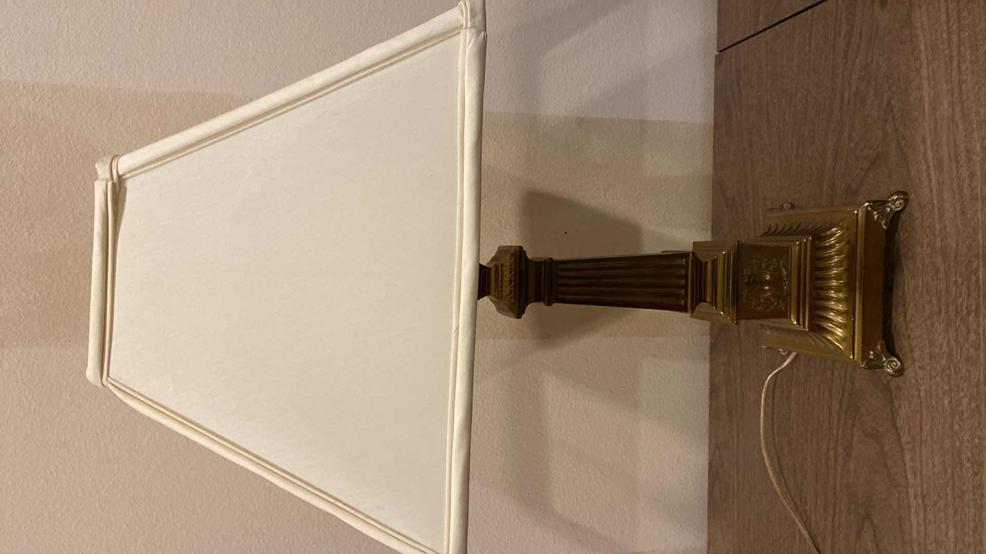 Photo 1 of BRASS COLOR METAL LAMP 29”