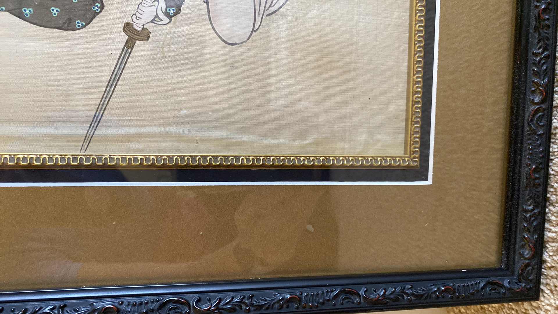 Photo 1 of VINTAGE RESIN FRAMED GEISHA PORTRAITS 14” X 16.5”