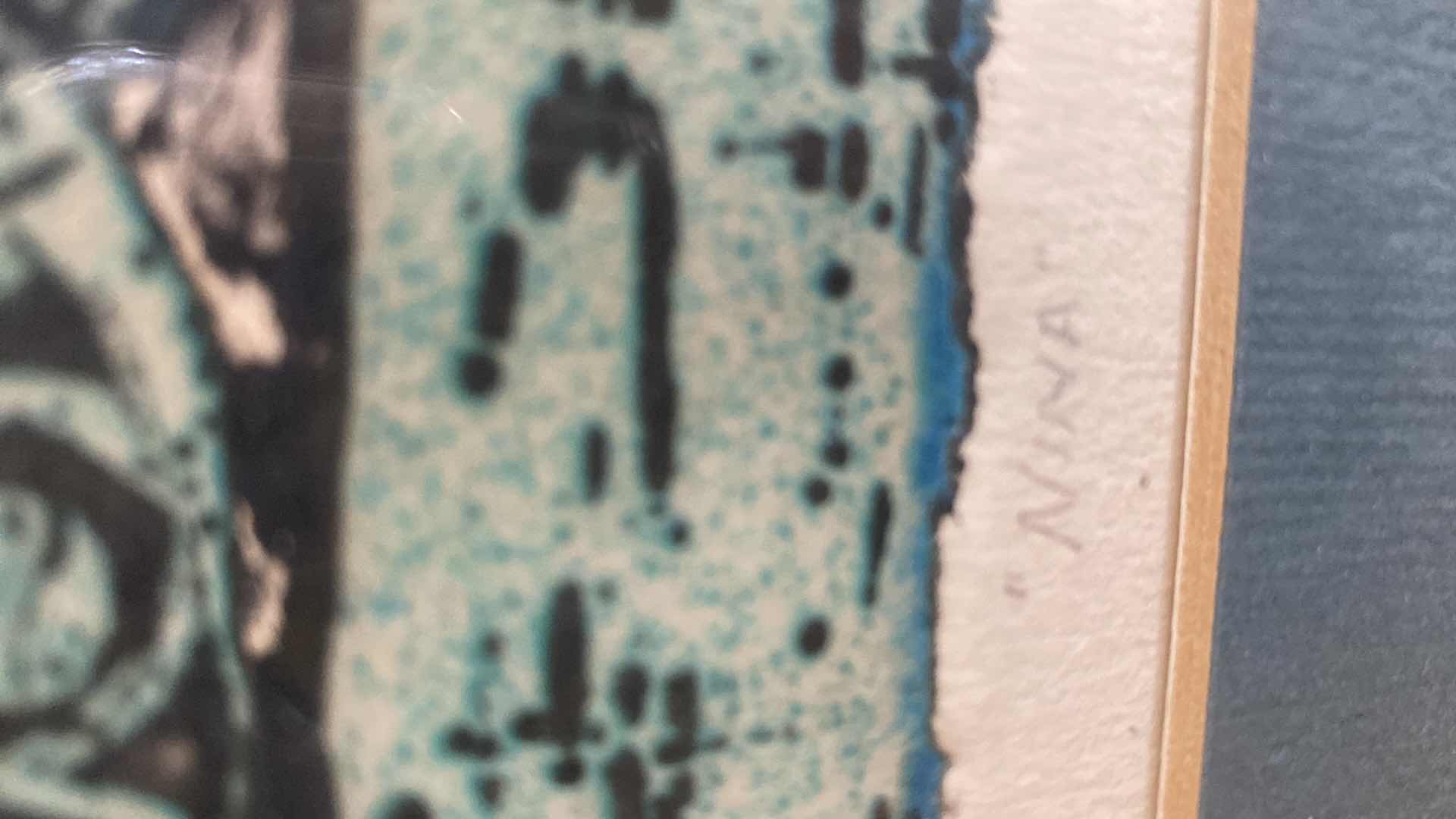 Photo 1 of ORIGINAL 1979 PAPER ARTSY “NINA” SIGNED A. KRESGE 1/5 18” X 23”