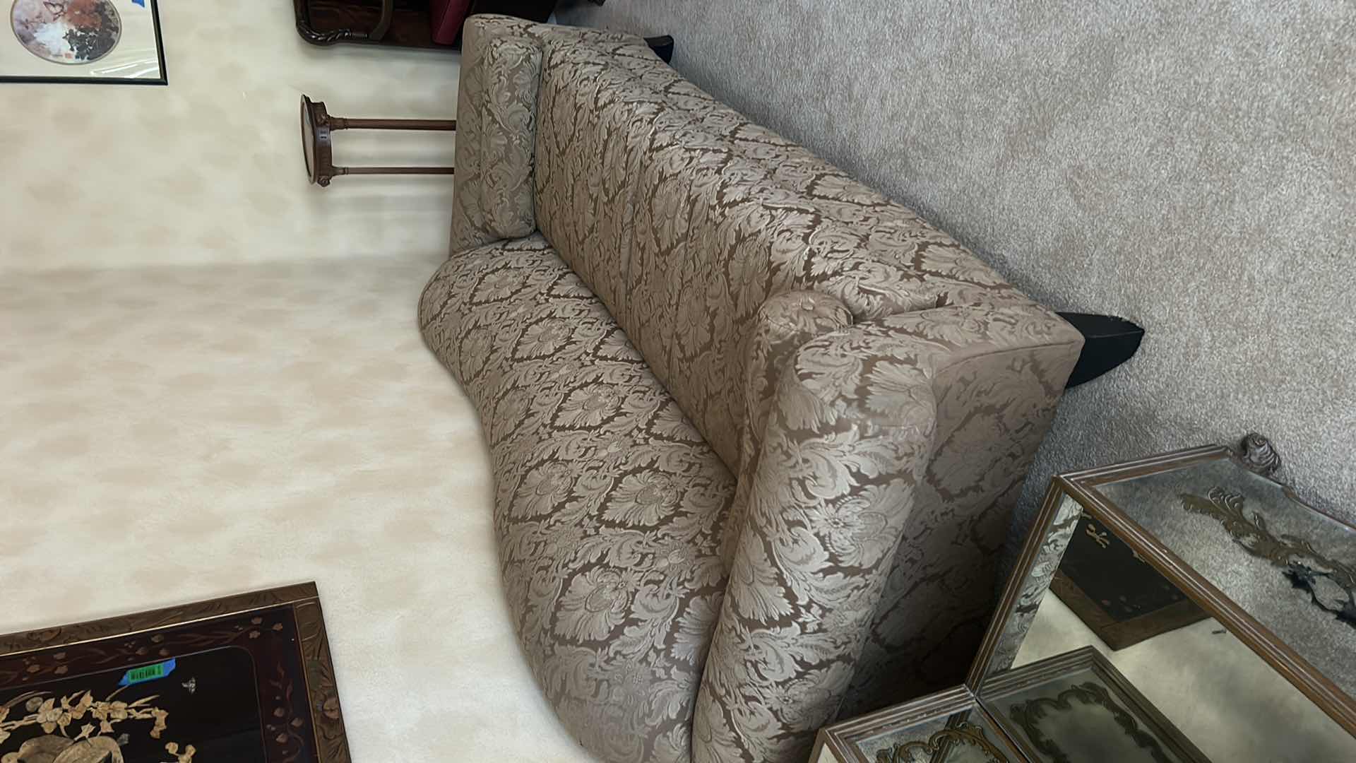 Photo 1 of VINTAGE CAMEL BACK SOFA W PILLOWS 86” x 36”