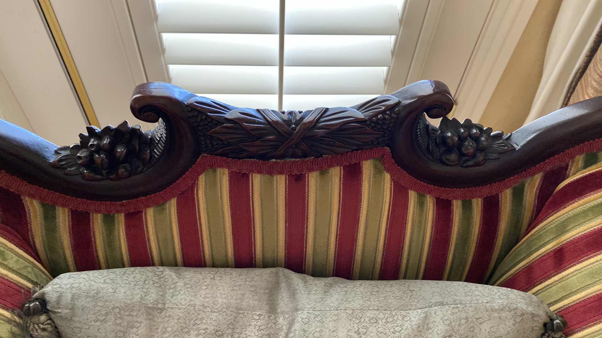 Photo 1 of VINTAGE EMPIRE STYLE  CHAIR 31” X 21” H31” INCLUDES PILLOW