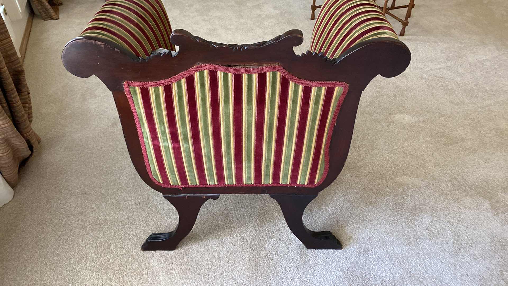 Photo 1 of VINTAGE EMPIRE STYLE  CHAIR 31” X 21” H31” INCLUDES PILLOW