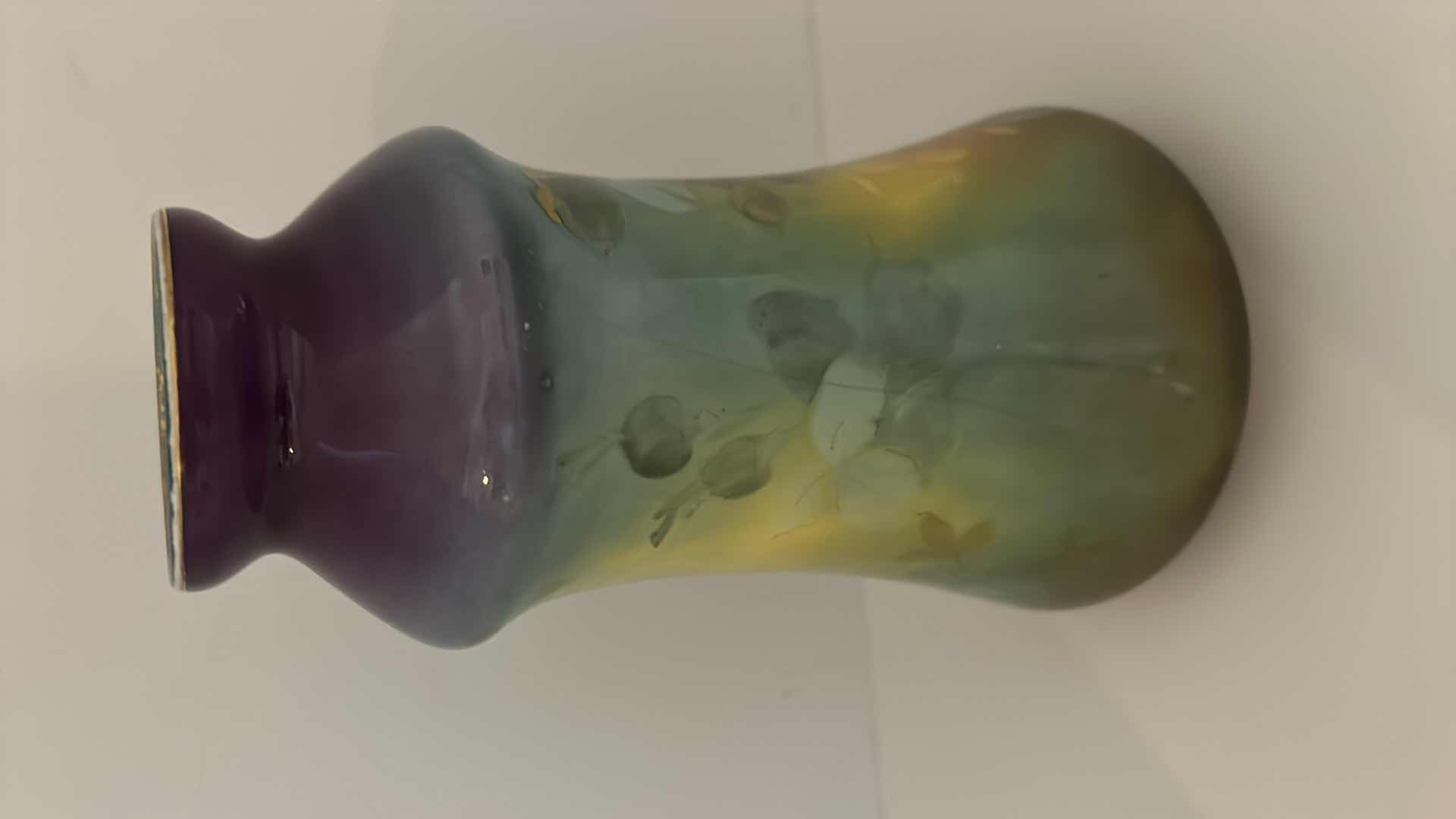 Photo 1 of ROYAL BONN GERMANY NUMBERED HAND PAINTED VINTAGE PORCELAIN VASE H8”