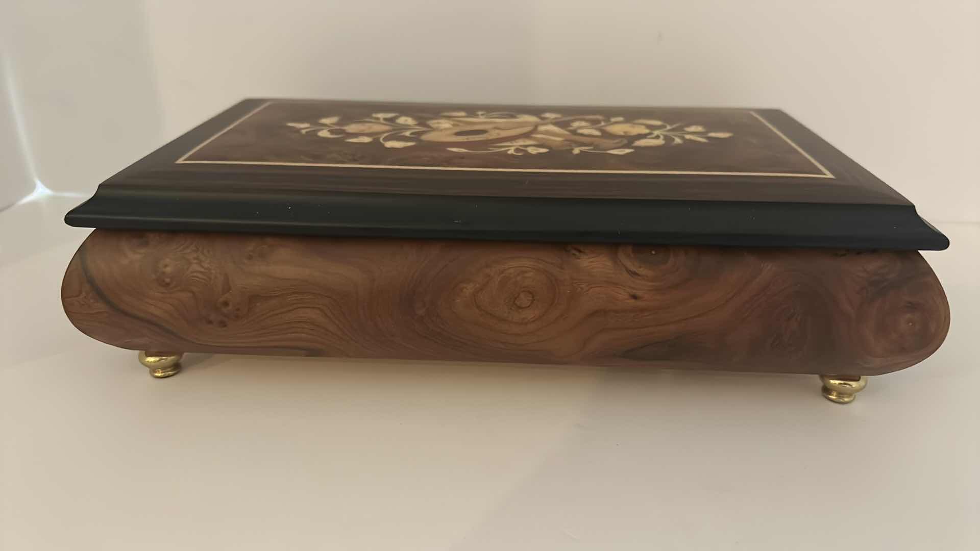 Photo 1 of INLAID WOOD MUSIC BOX MADE IN SORRENTO ITALY BY SKILLED ARTISANS 