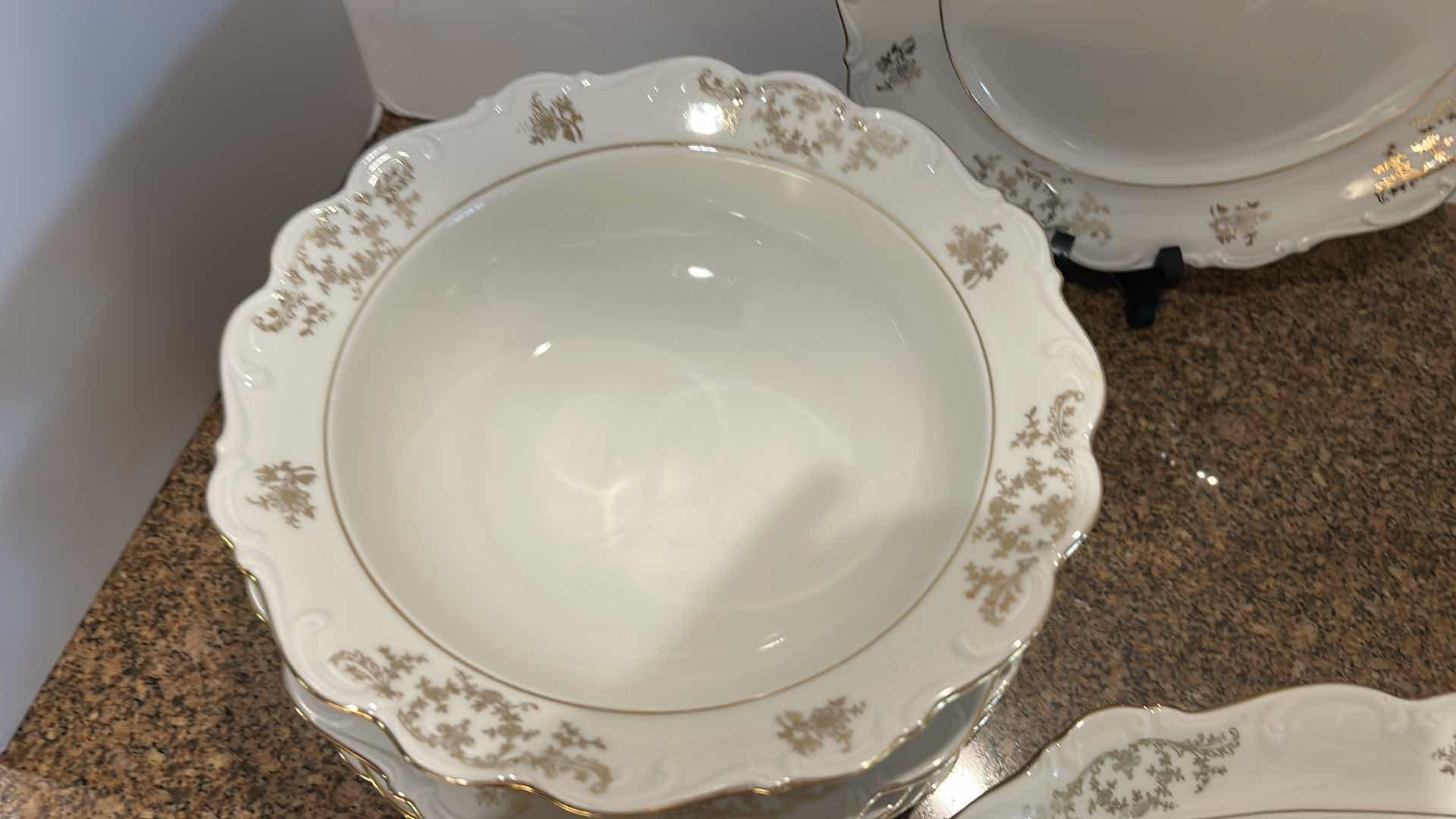 Photo 1 of 14 PC GOLD TRIMMED BAVARIAN PORCELAIN