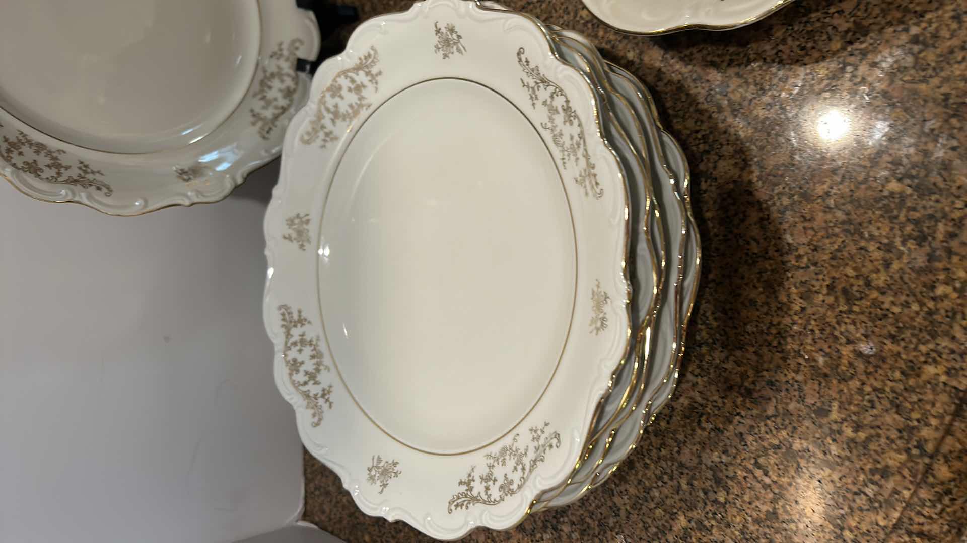 Photo 1 of 14 PC GOLD TRIMMED BAVARIAN PORCELAIN
