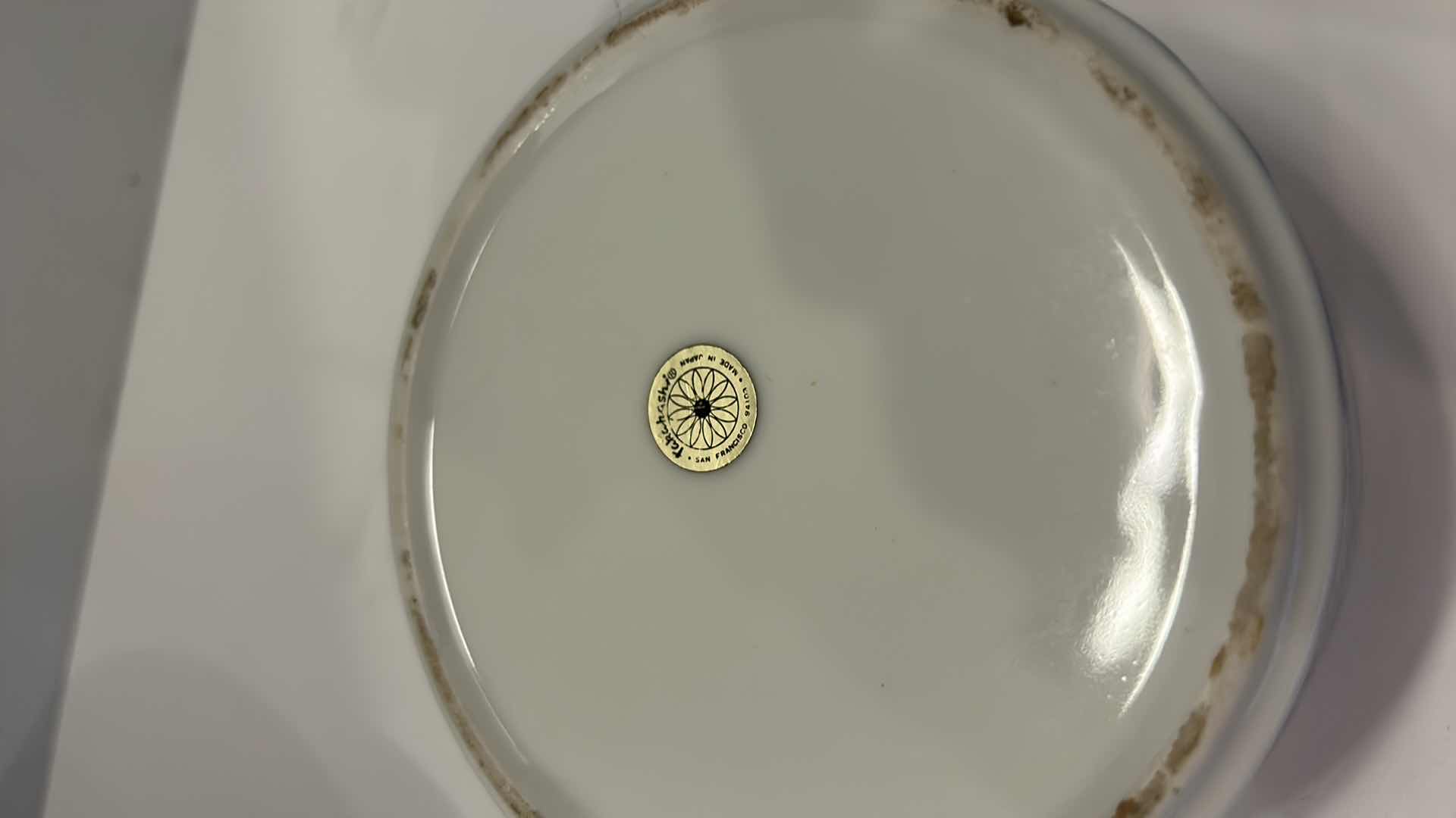 Photo 1 of TWO BLUE AND WHITE PORCELAIN TAKAHASHI JAPAN AND TOYO JAPAN