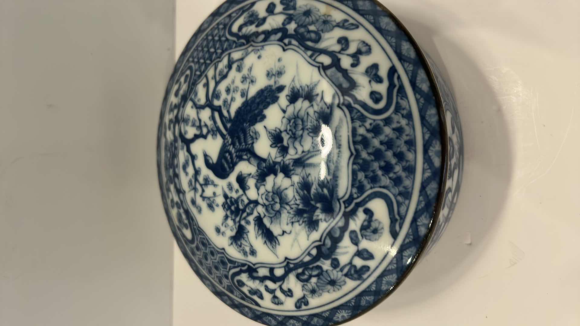 Photo 1 of TWO BLUE AND WHITE PORCELAIN TAKAHASHI JAPAN AND TOYO JAPAN