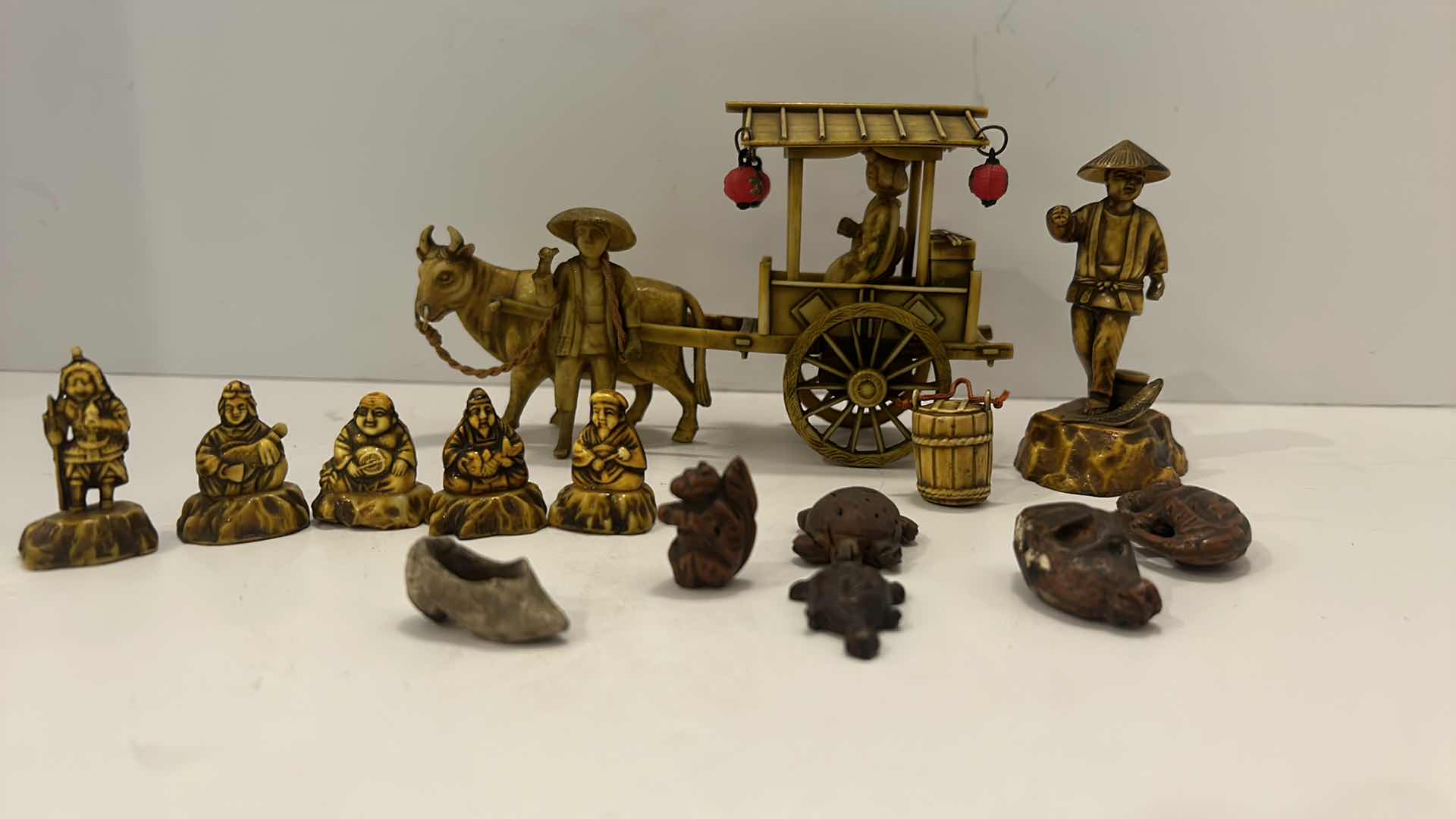 Photo 1 of VINTAGE JAPANESE CELLULOID MINIATURE FIGURINES