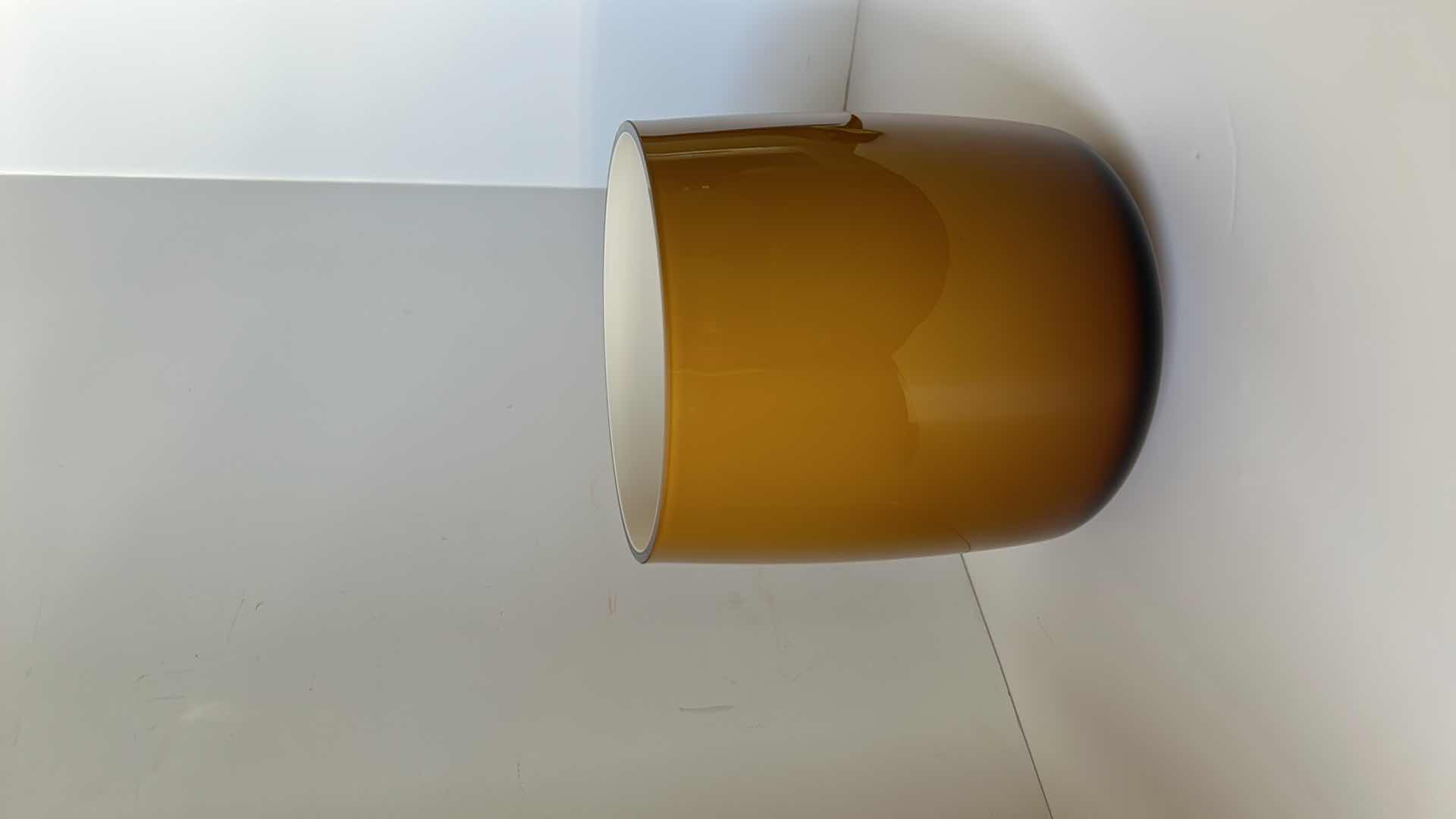 Photo 1 of GLASS VASE H8” ZWIESEL NUMBERED AMBER