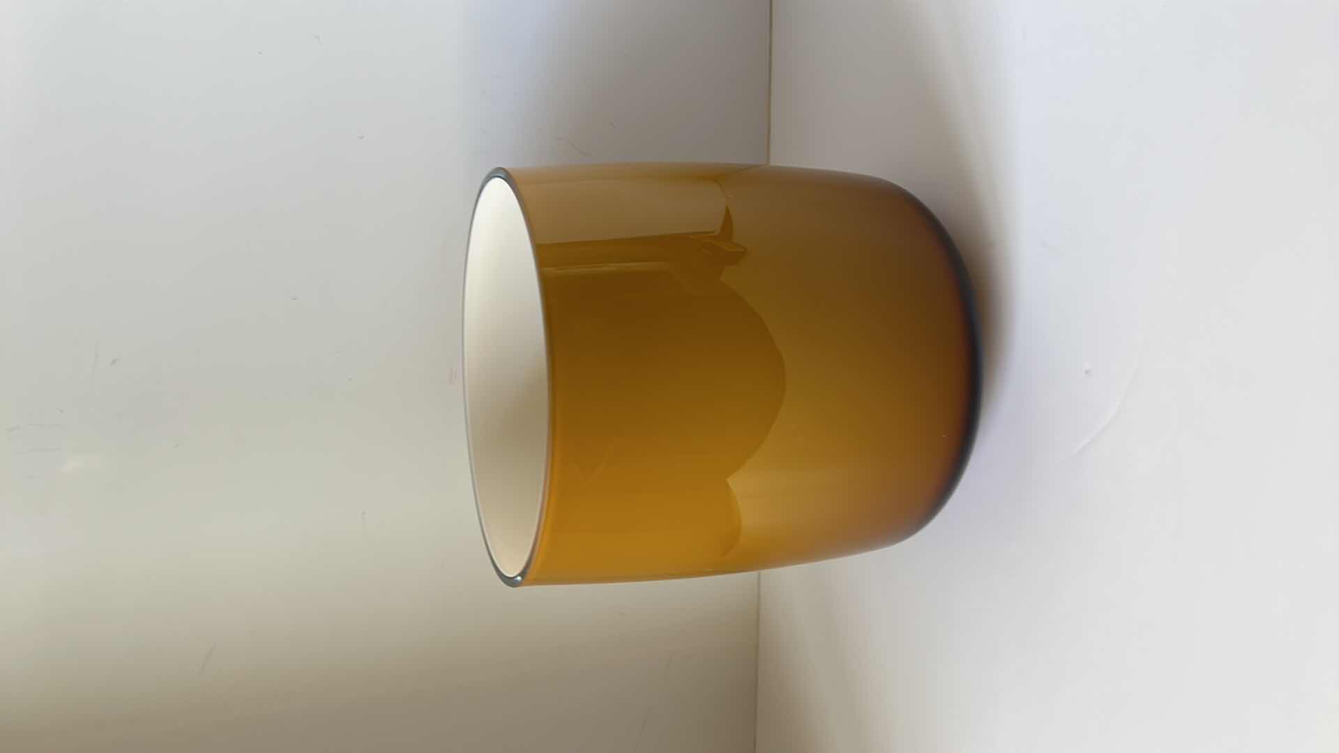 Photo 1 of GLASS VASE H8” ZWIESEL NUMBERED AMBER