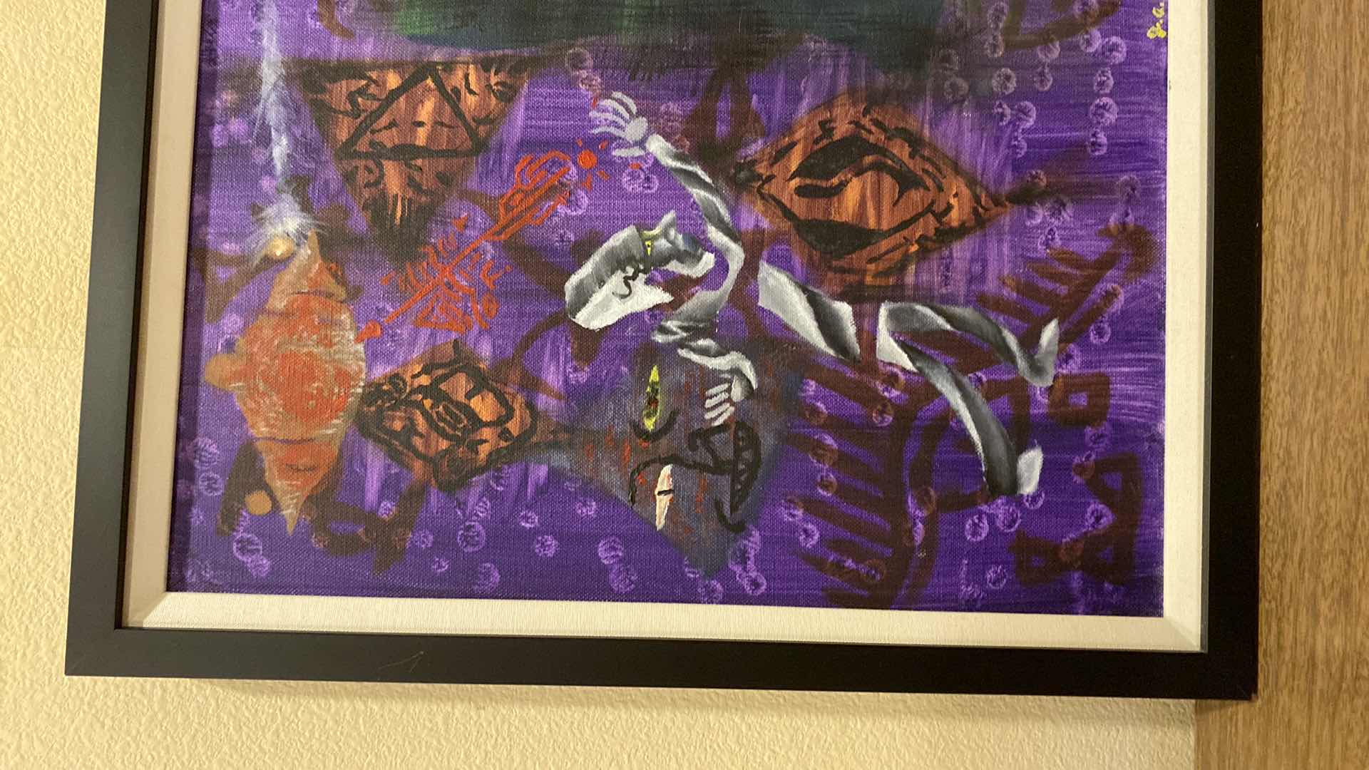 Photo 1 of ORIGINAL FRAMED “RITUAL” SIGNED JAMESON REESE ARTWORK 16” X 20.5”