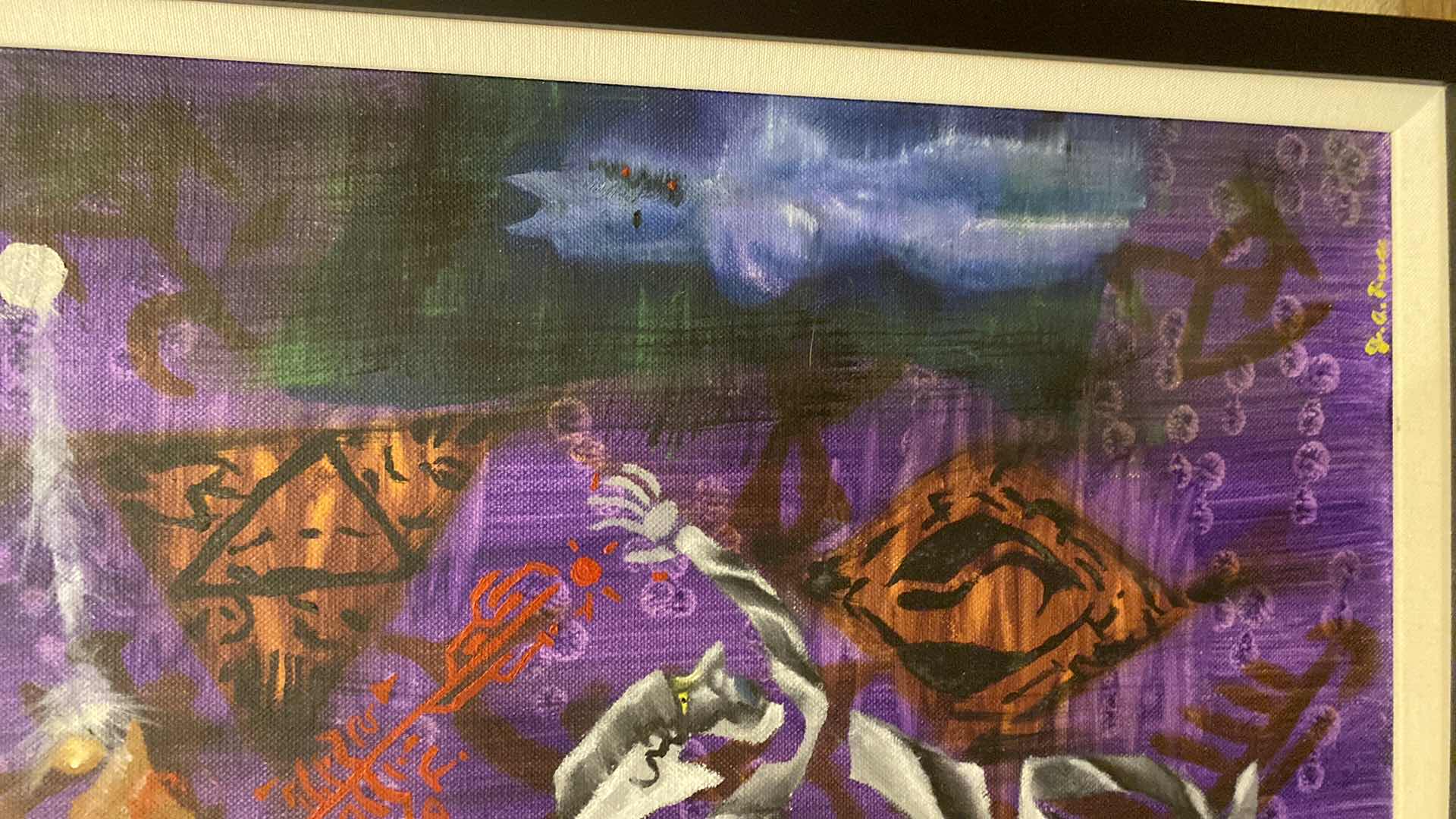 Photo 1 of ORIGINAL FRAMED “RITUAL” SIGNED JAMESON REESE ARTWORK 16” X 20.5”