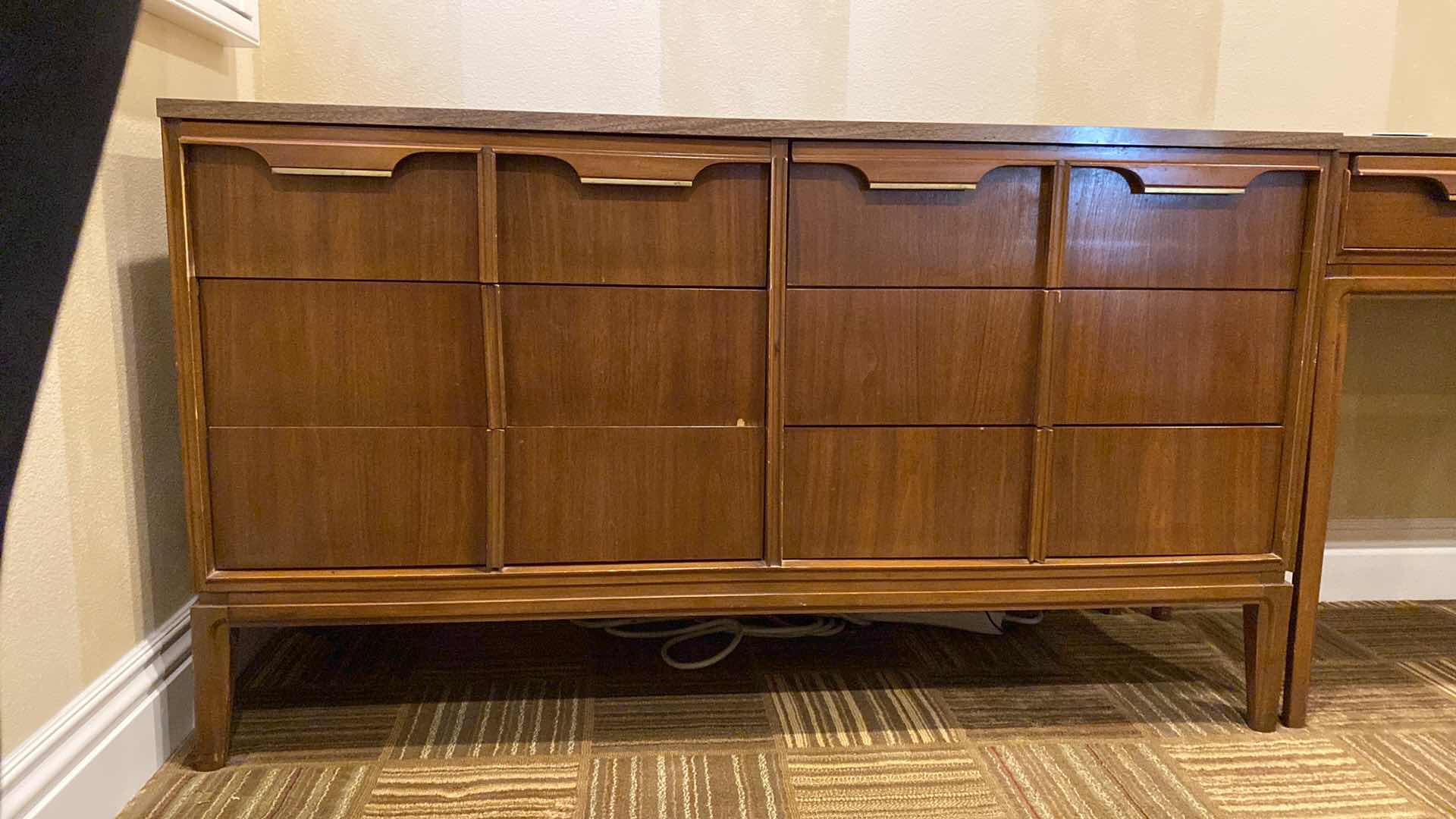 Photo 1 of MID CENTURY MODERN KEN-HILL 6 DRAWER DRESSER 54” X 18” H30.5” (2 AVAILABLE AND DESK ALL SOLD SEPARATELY)