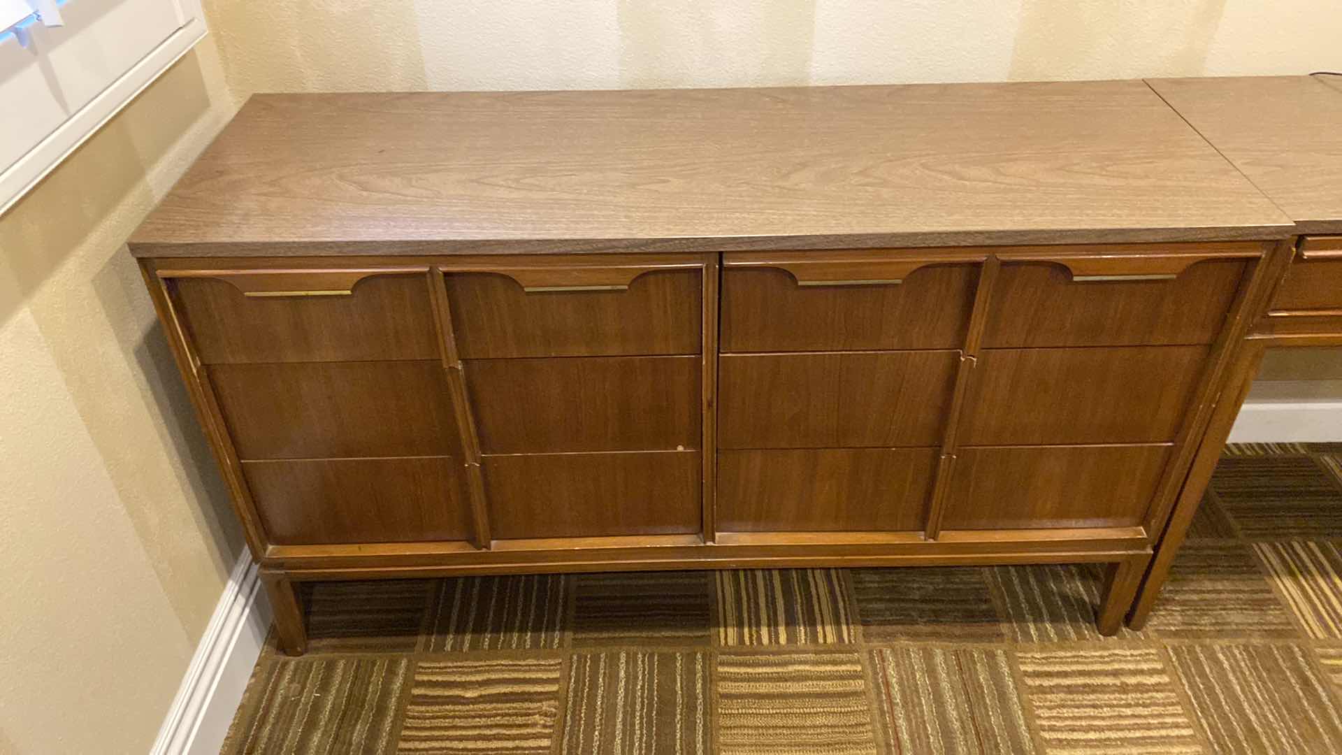 Photo 1 of MID CENTURY MODERN KEN-HILL 6 DRAWER DRESSER 54” X 18” H30.5” (2 AVAILABLE AND DESK ALL SOLD SEPARATELY)
