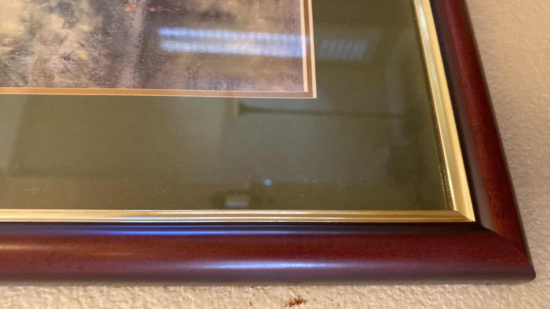 Photo 1 of FRAMED WATER COLOR CHURCH WITH TREES SIGNED 17.5” X 14”