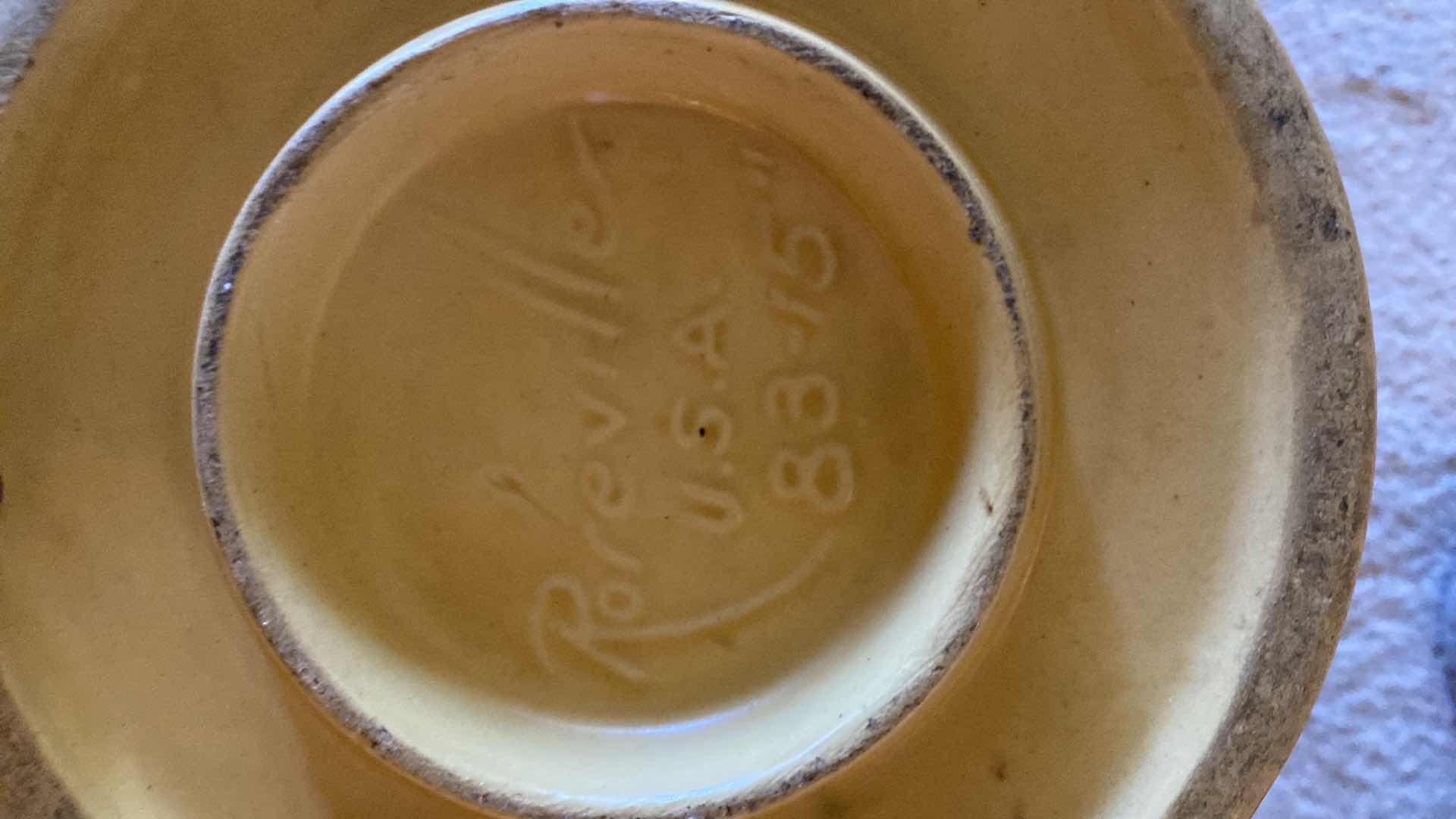 Photo 1 of VINTAGE ROSEVILLE POTTERY DOUBLE SIDED WATER LILY BROWN 83-15 VASE 16”