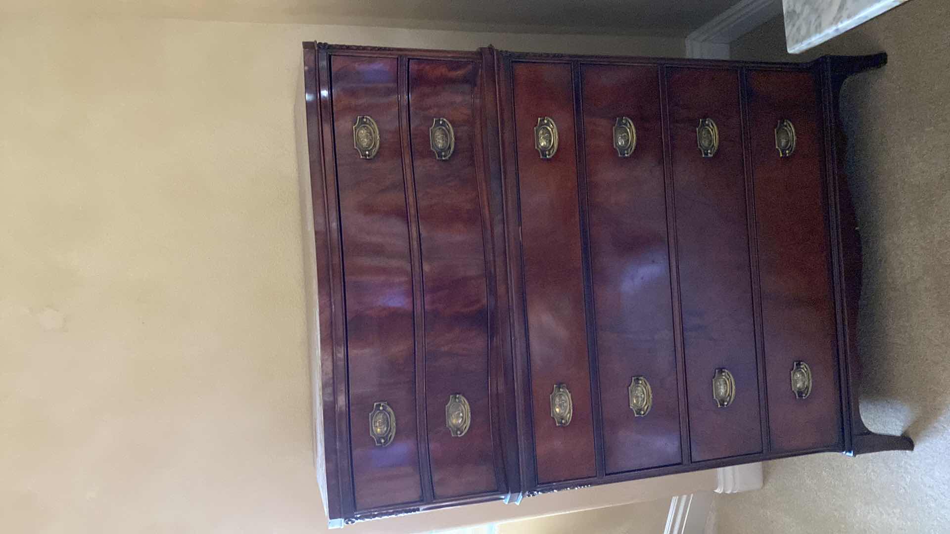 Photo 1 of ANTIQUE CHERRY FEDERAL STYLE 6 DRAWER CHEST 36” X 20” H52.5”